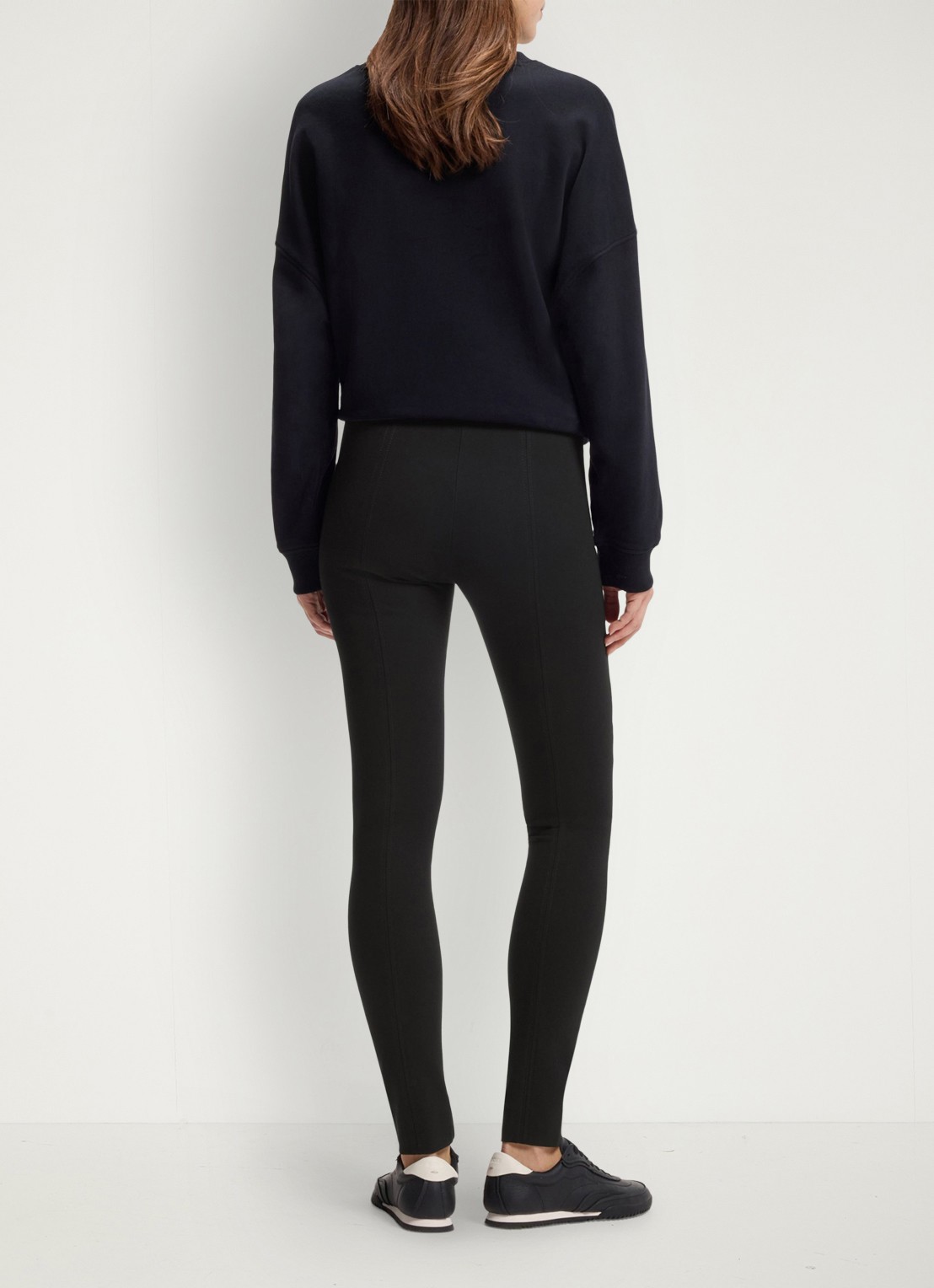 BOSS High waist skinny fit broek - achterkant 6 zwart