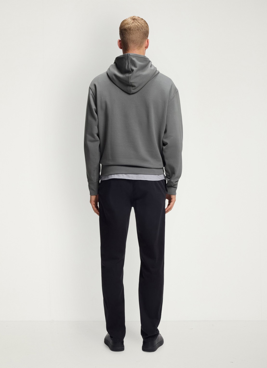 BOSS Hoodie met logo - achterkant 3 donkergrijs
