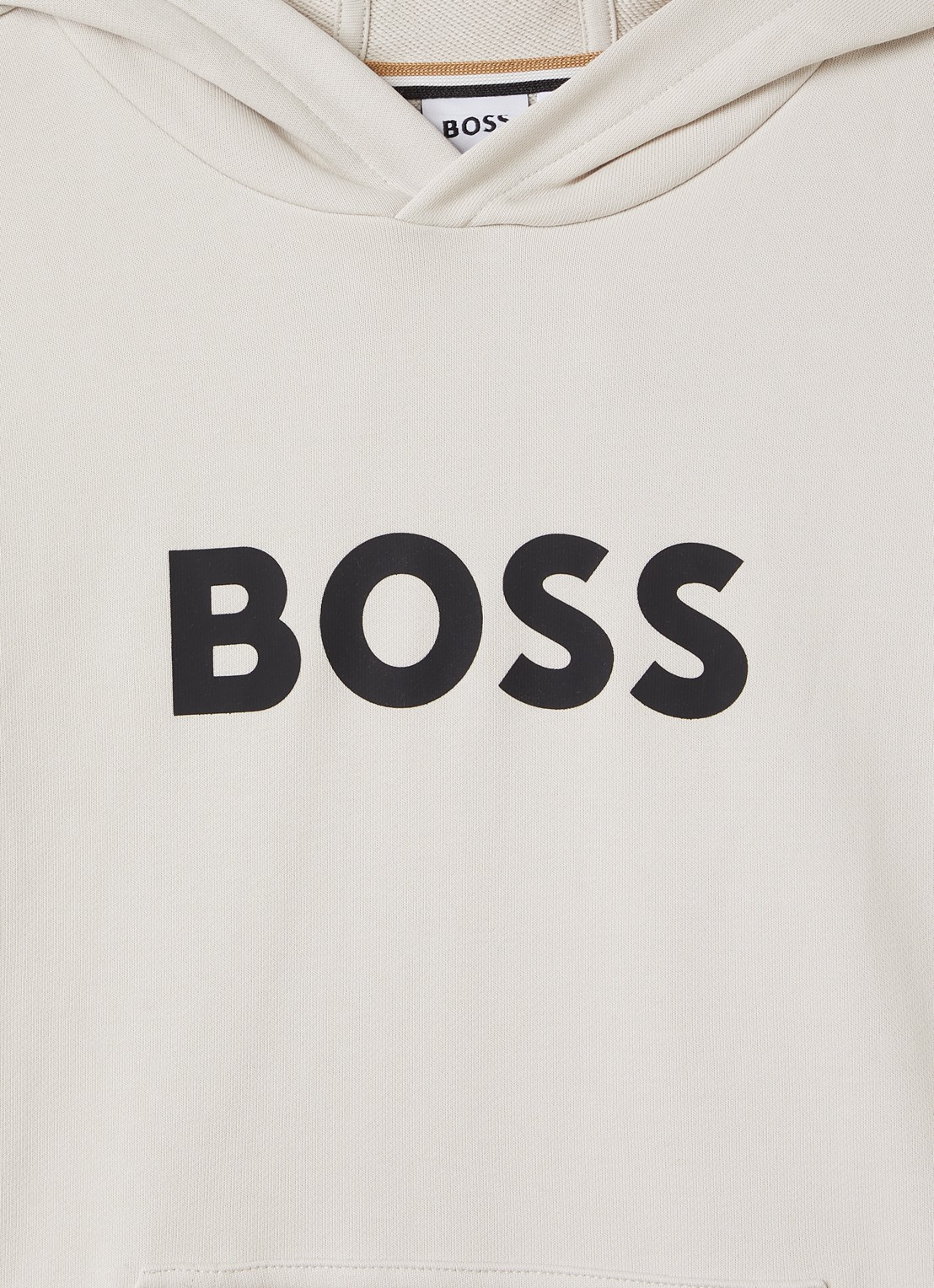BOSS Hoodie met logoprint - detail 3 beige