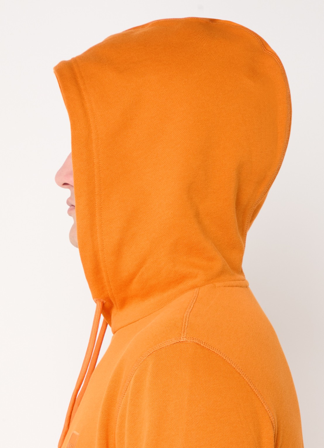 BOSS Hoodie van katoenen sweatstof met logopatch - detail 3 orange