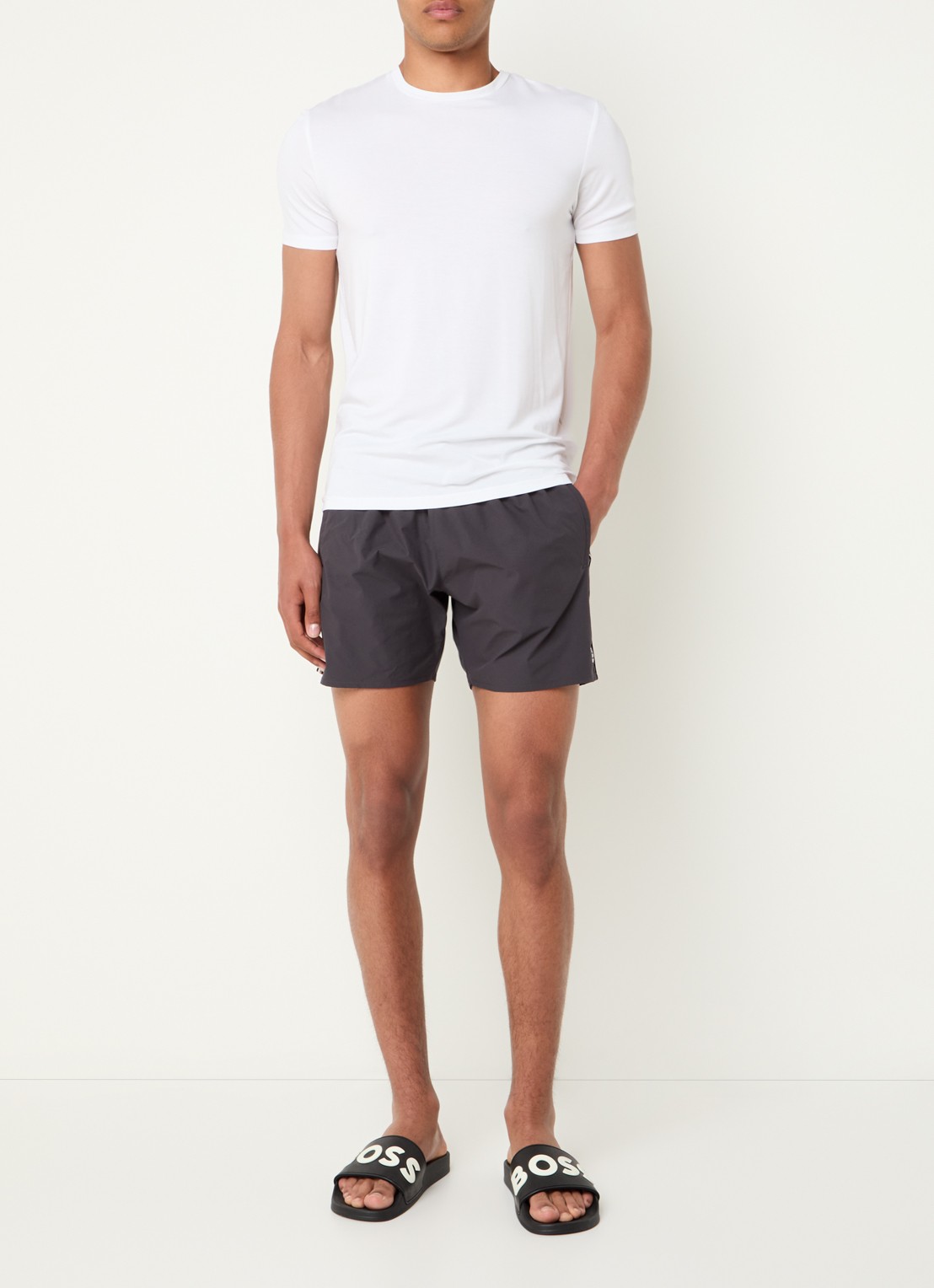BOSS Iconic 10239741 01  100 - voorkant 2 dark grey-022 / grijs
