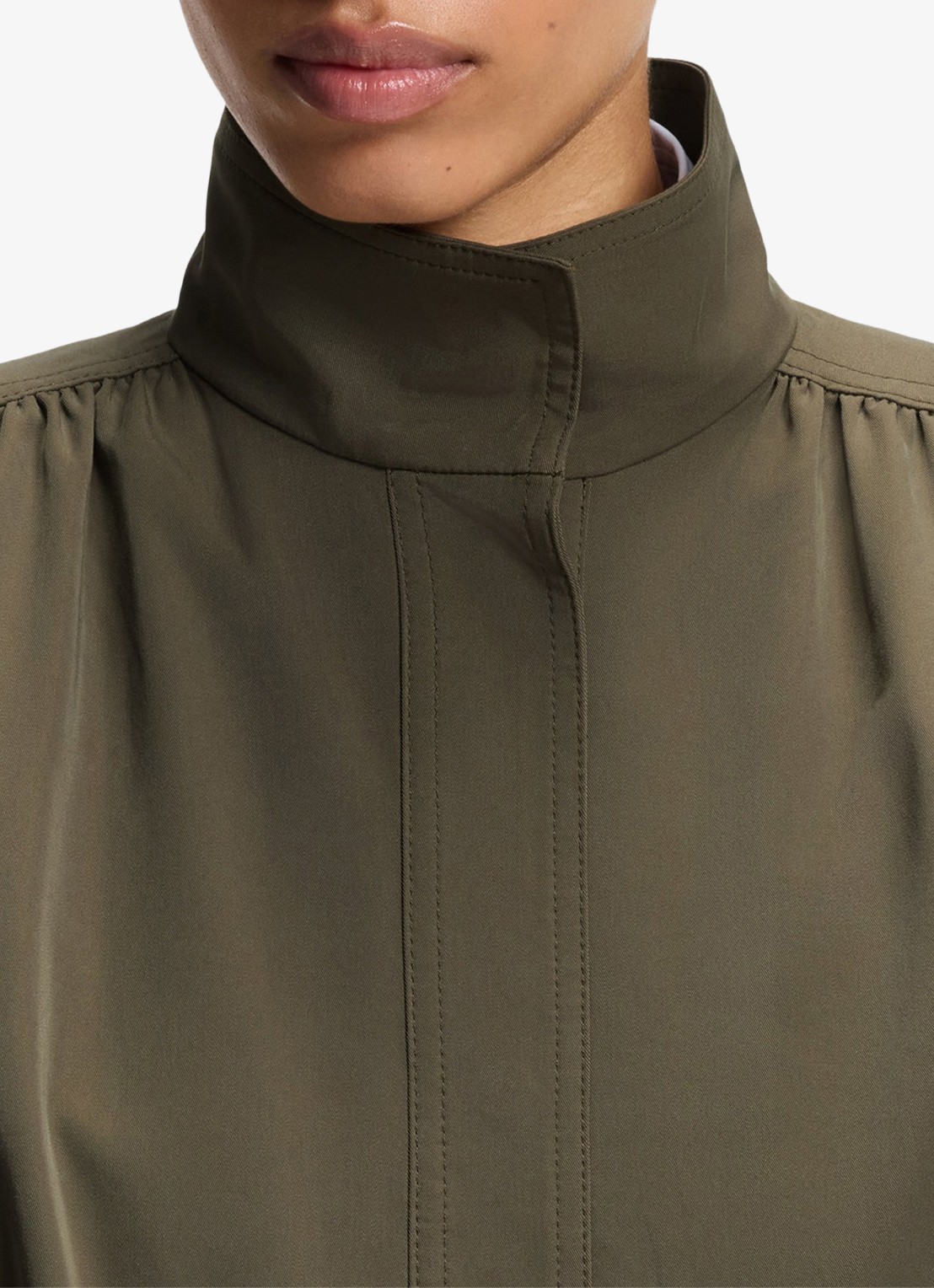 BOSS Jack met geplooid detail - detail 4 khaki