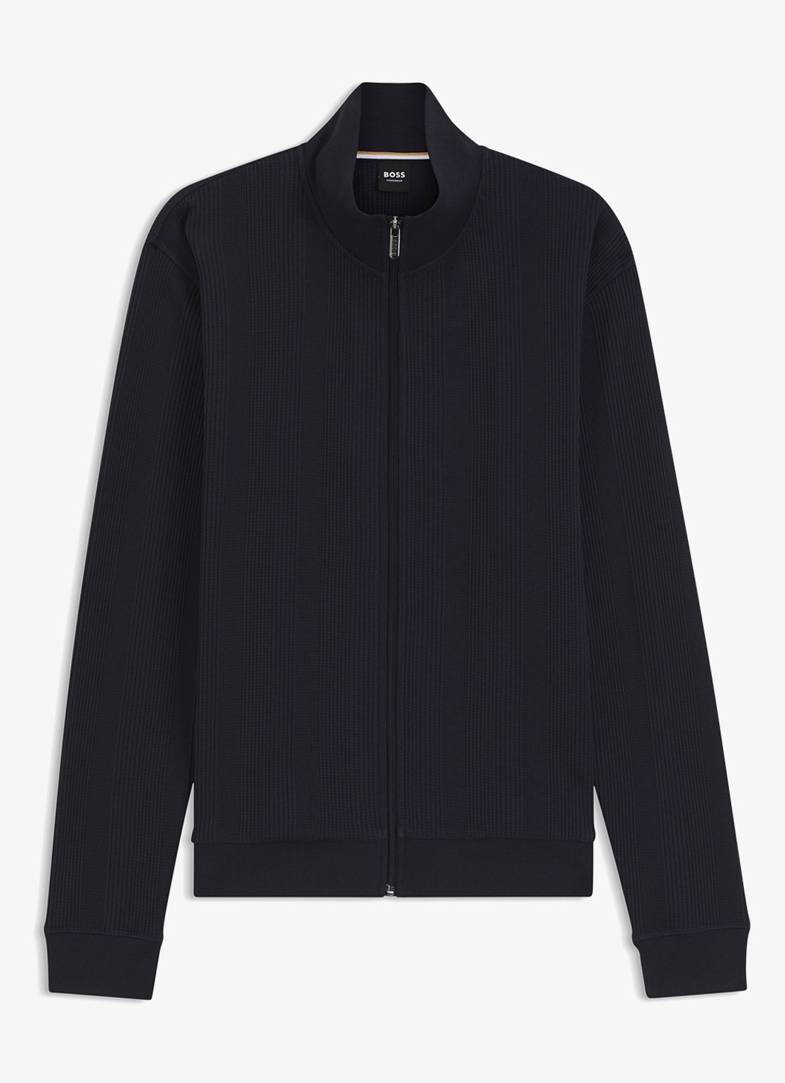 BOSS Jack met ribstructuur - voorkant donkerblauw