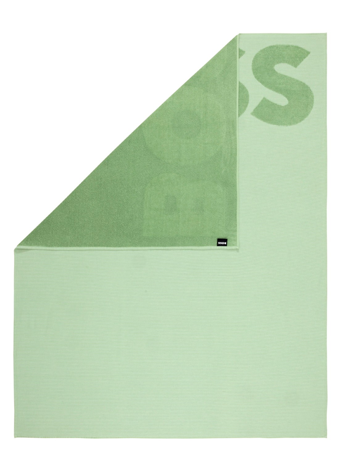 BOSS Joa hamamdoek - 140 x 180 cm - voorkant 2 lindegroen