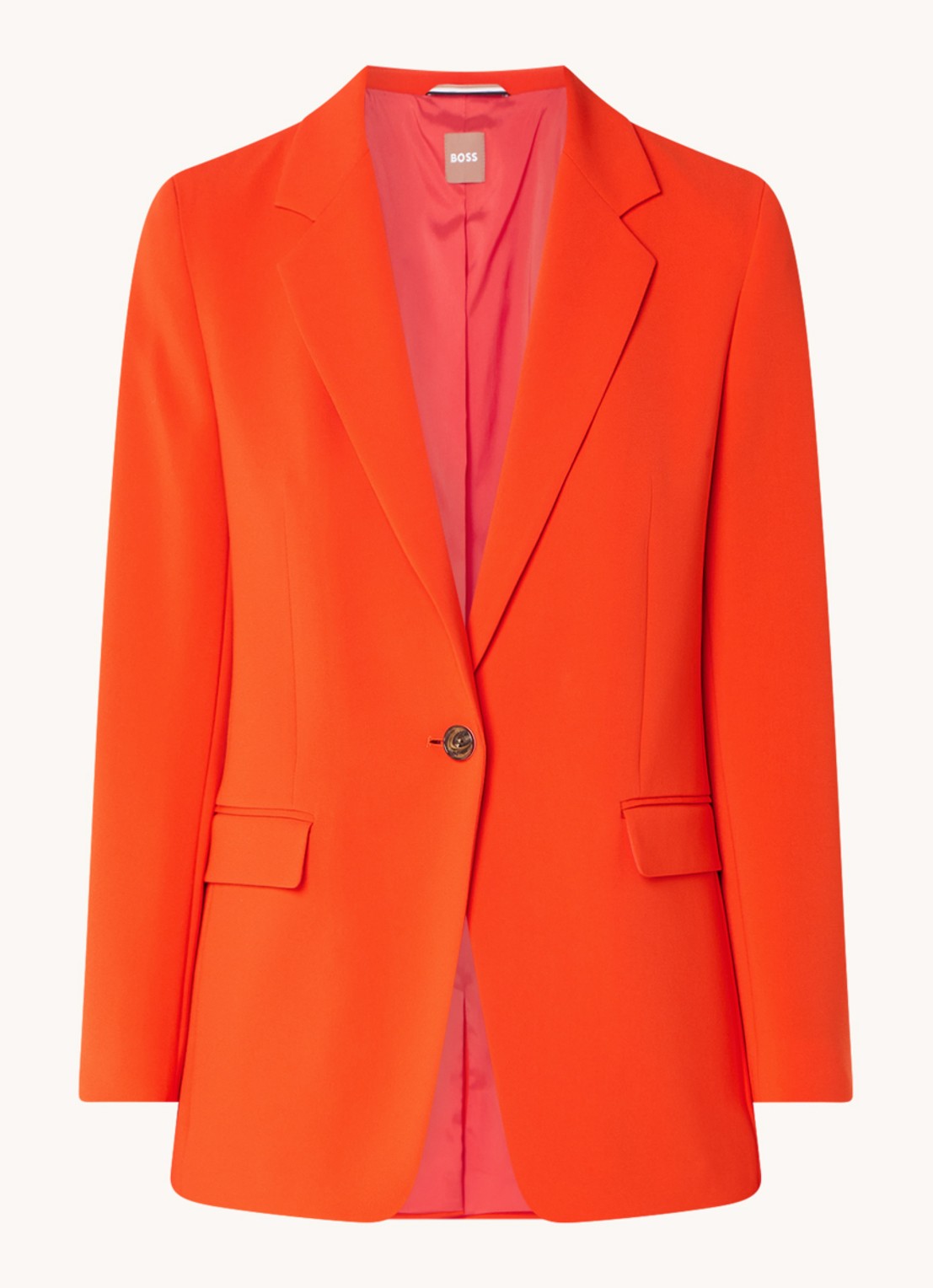BOSS Jocaluah 10166126 01  677 - voorkant oranjerood