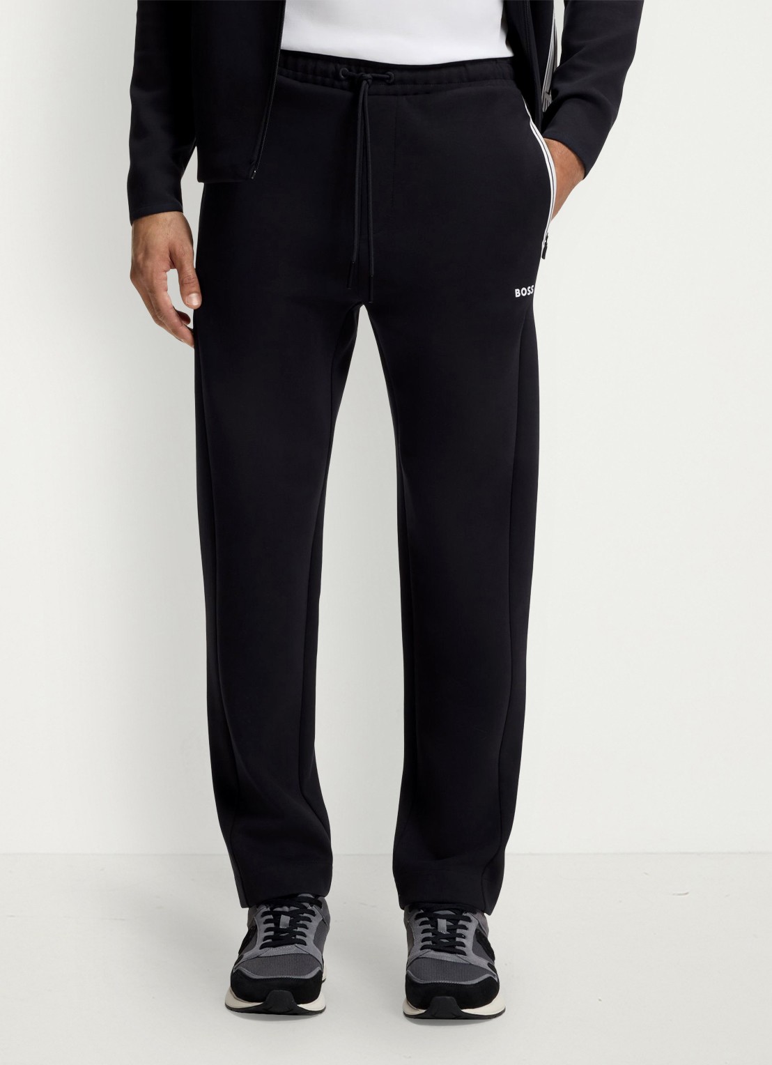 BOSS Joggingbroek met logo - detail 4 zwart