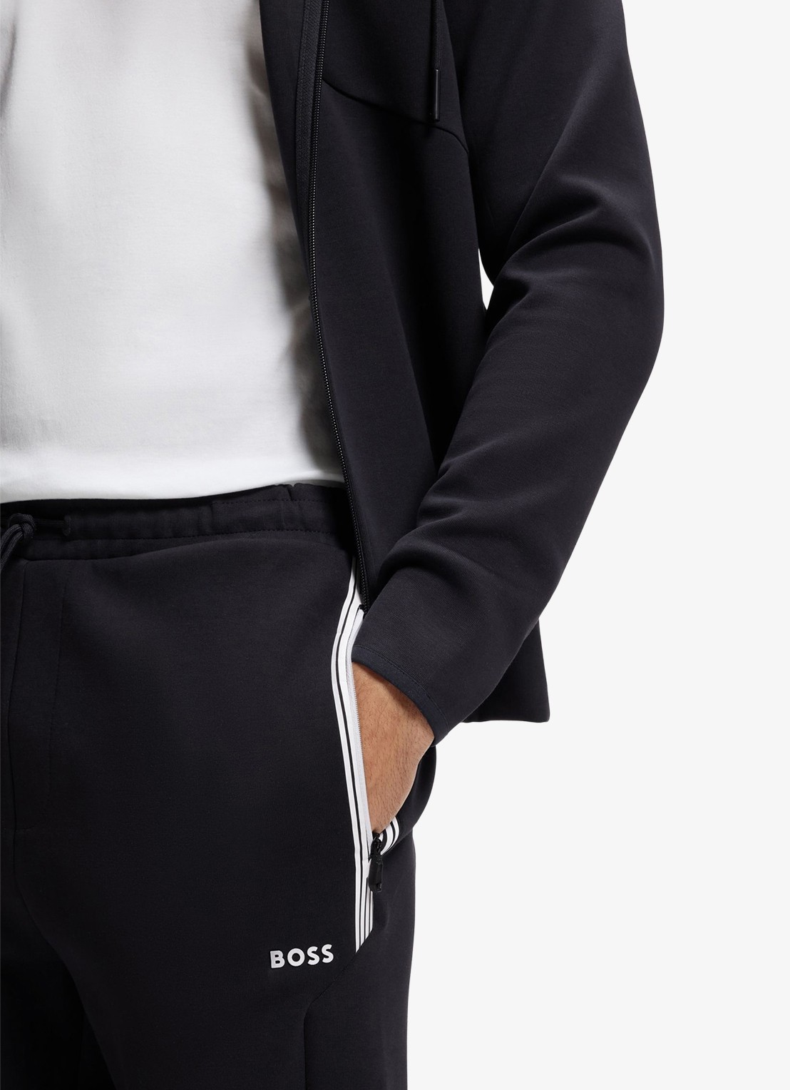 BOSS Joggingbroek met logo - detail 5 zwart