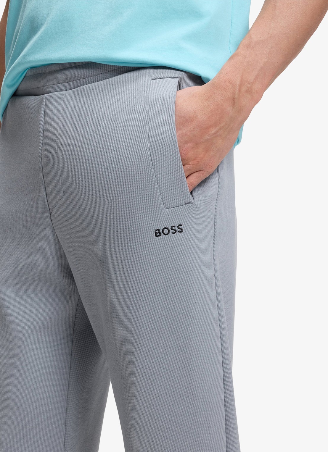 BOSS Joggingbroek met logo - detail 5 dark grey-026