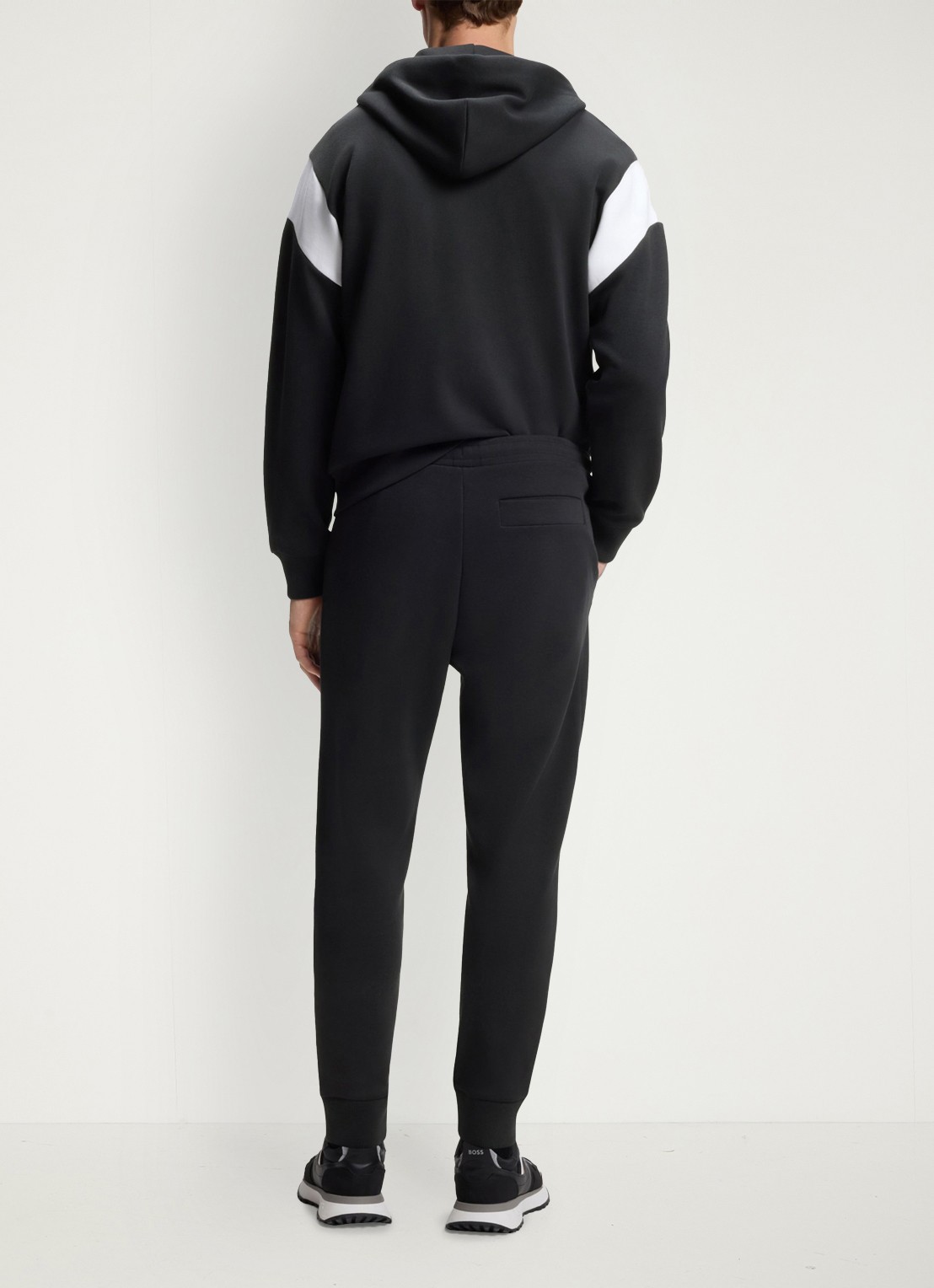 BOSS Joggingbroek met logo - achterkant 5 donkerblauw