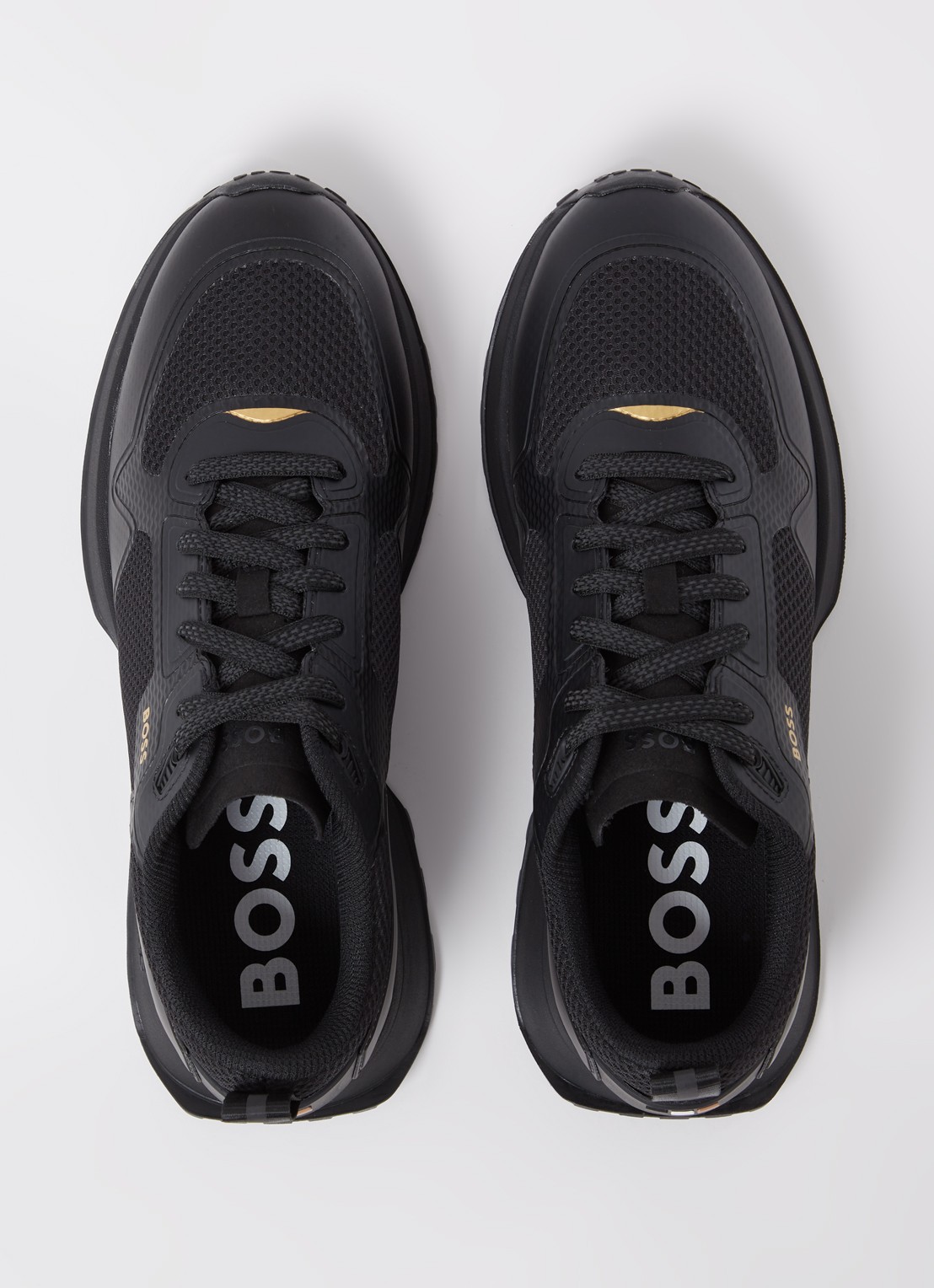 BOSS Jonah sneaker met mesh details - detail 4 zwart