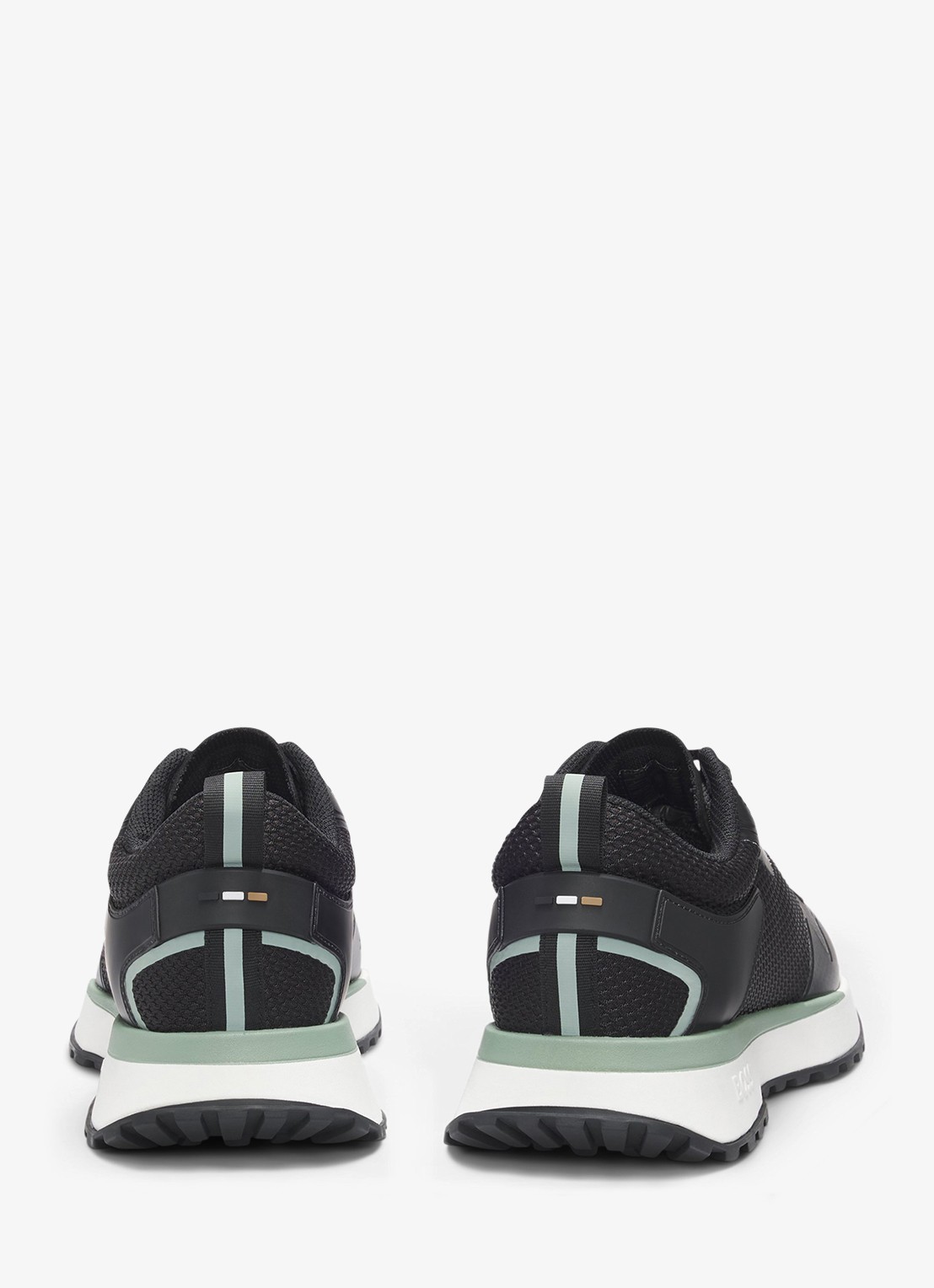 BOSS Jonah sneaker met mesh details - detail 4 diepzwart