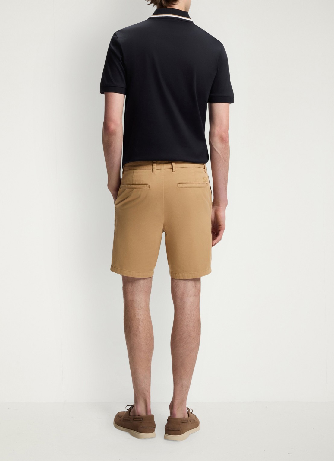 BOSS Korte broek met steekzakken - detail 2 beige