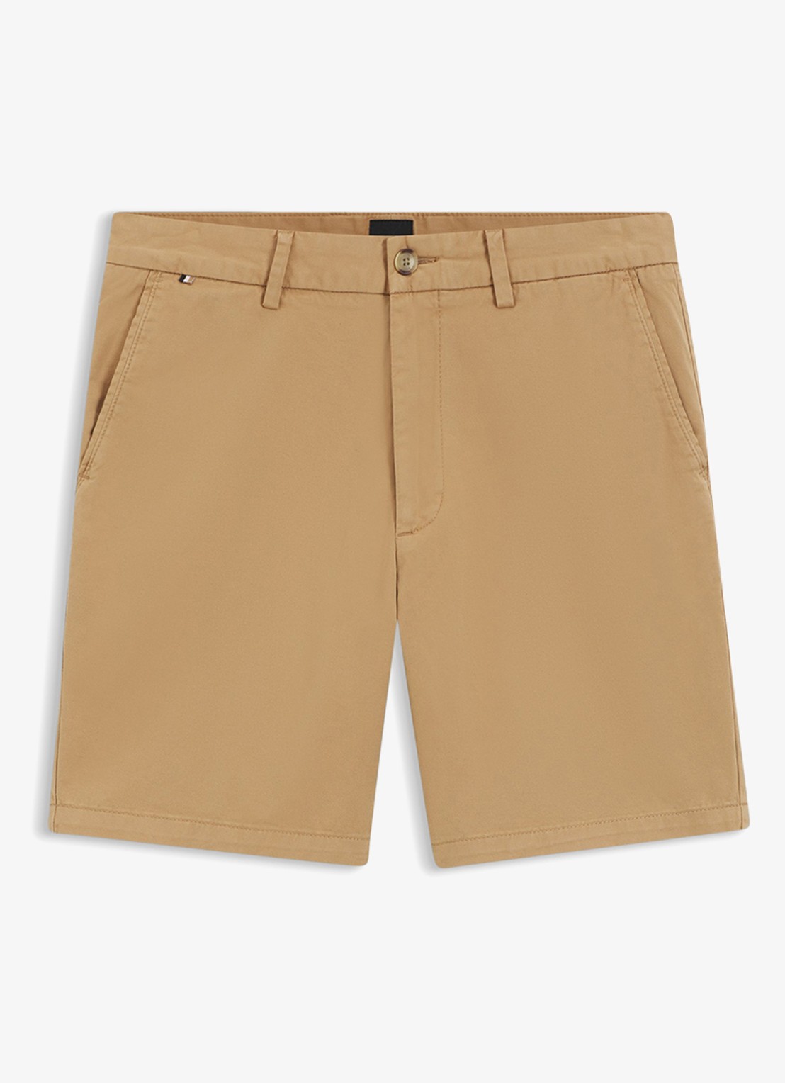 BOSS Korte broek met steekzakken - voorkant 4 beige