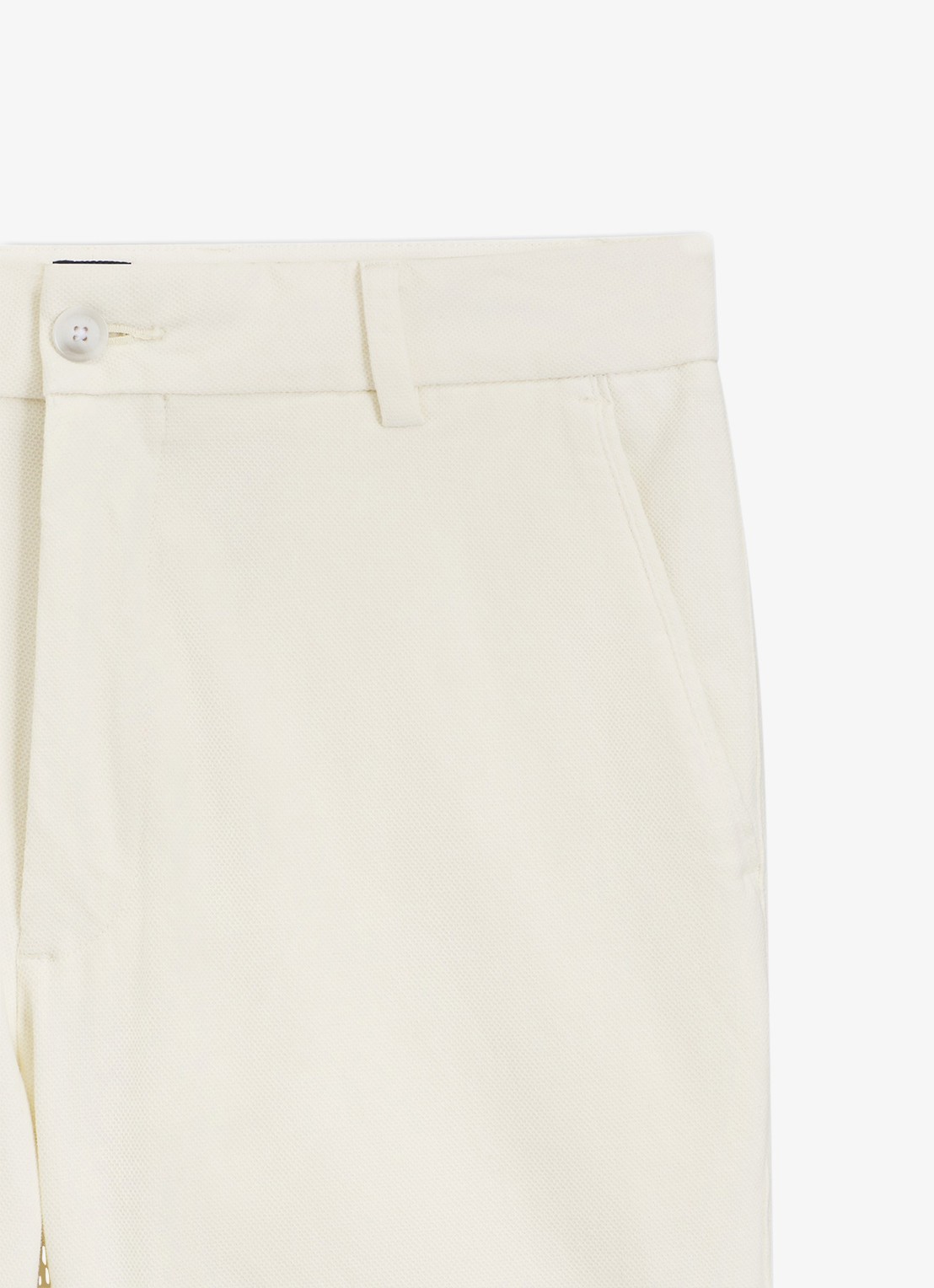 BOSS Korte chino in katoenblend - detail 6 wit