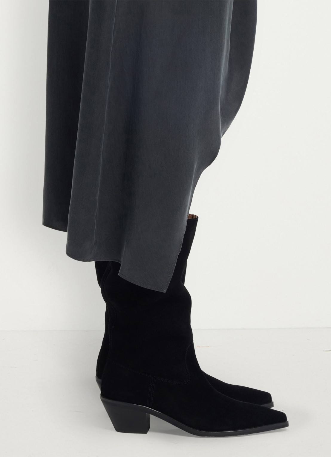 BOSS Laars van suède - detail 8 zwart