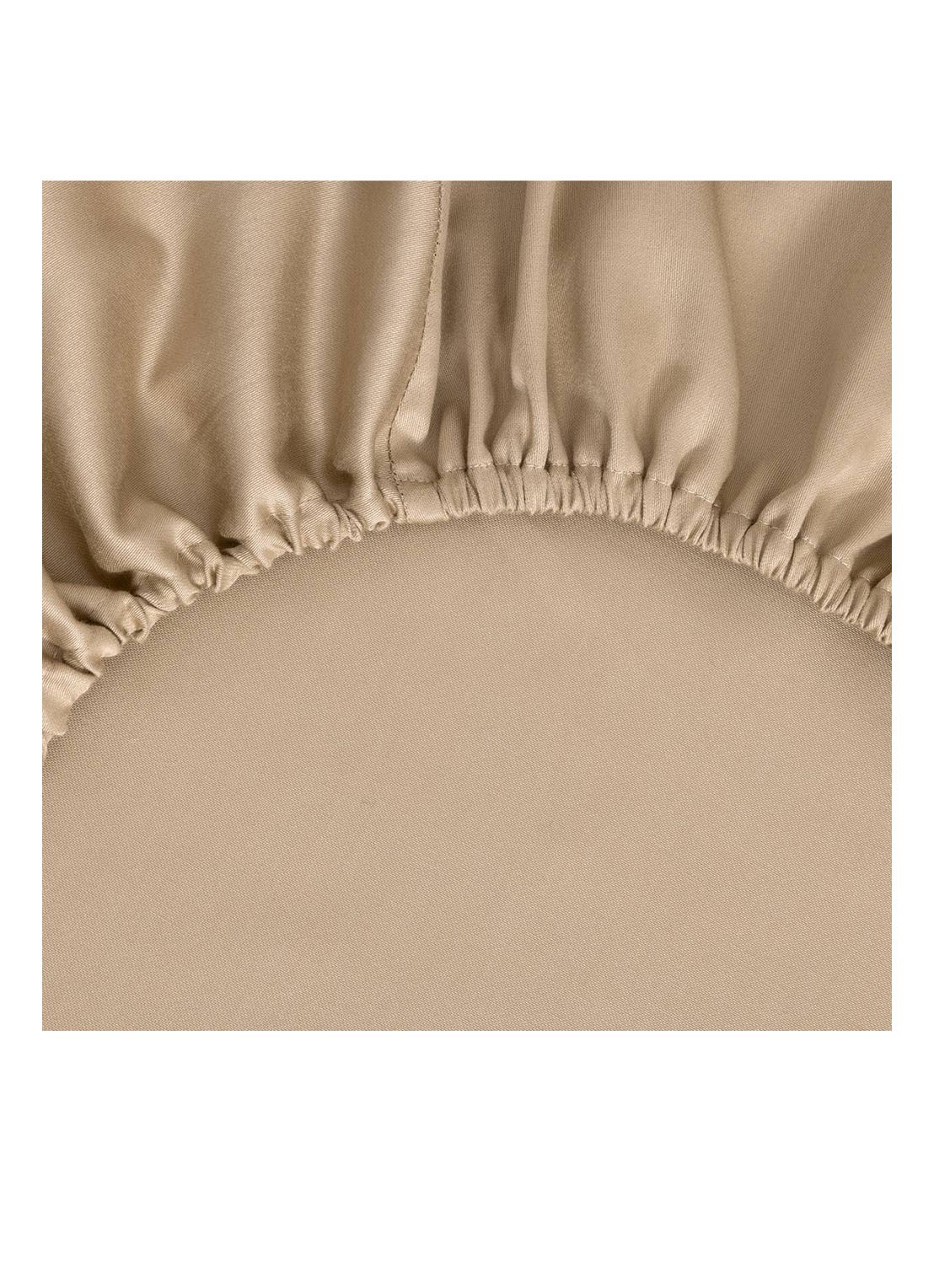 BOSS Linea laken van satijn - 90TC - voorkant beige