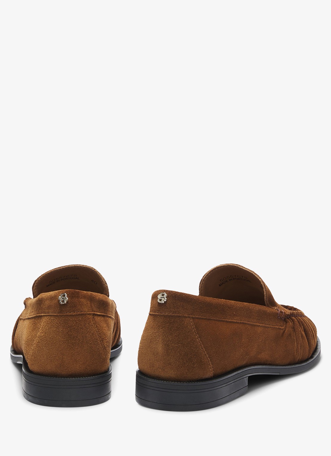 BOSS Loafer van suède  - detail 4 donkerbruin