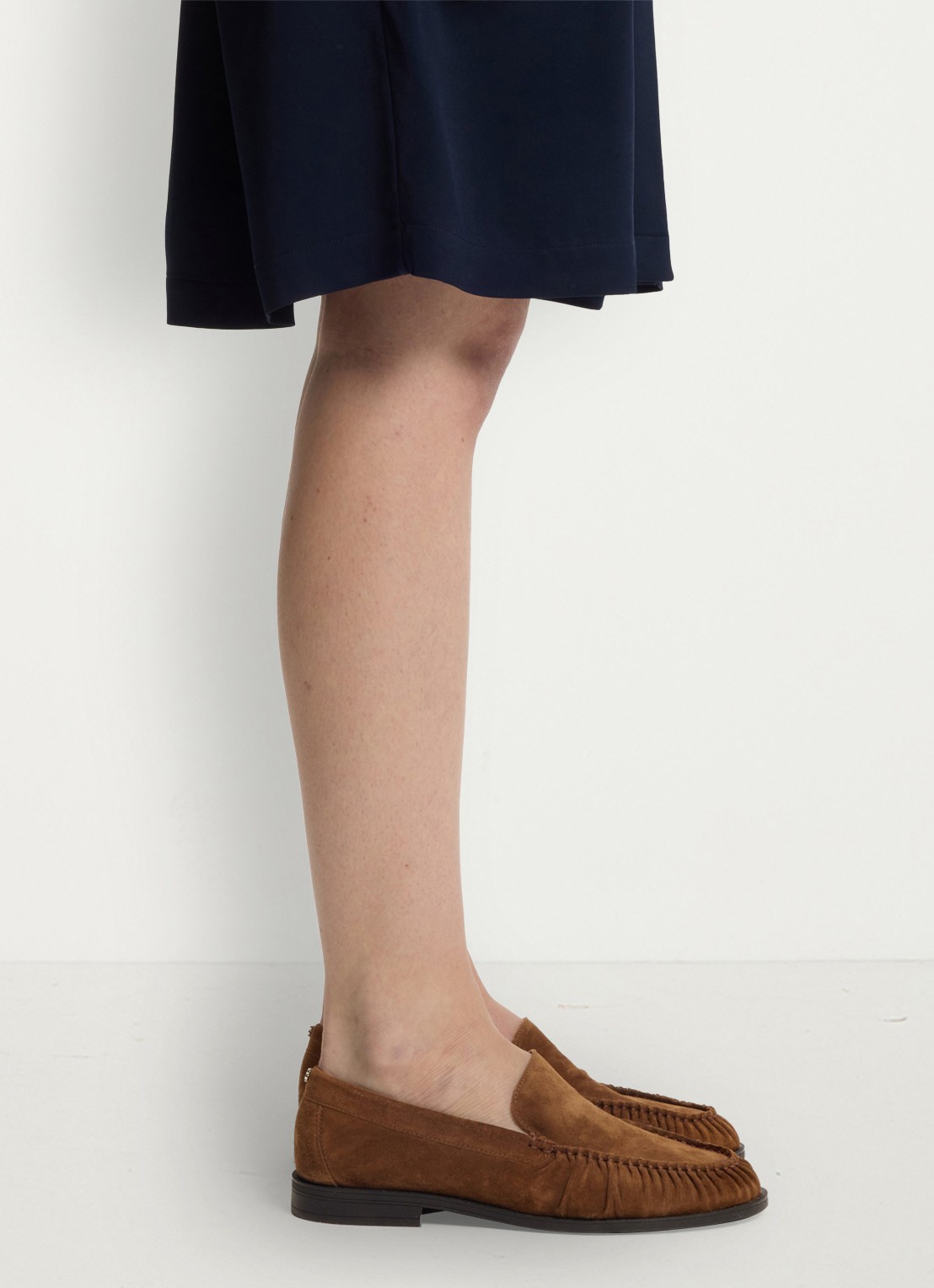 BOSS Loafer van suède  - detail 6 donkerbruin