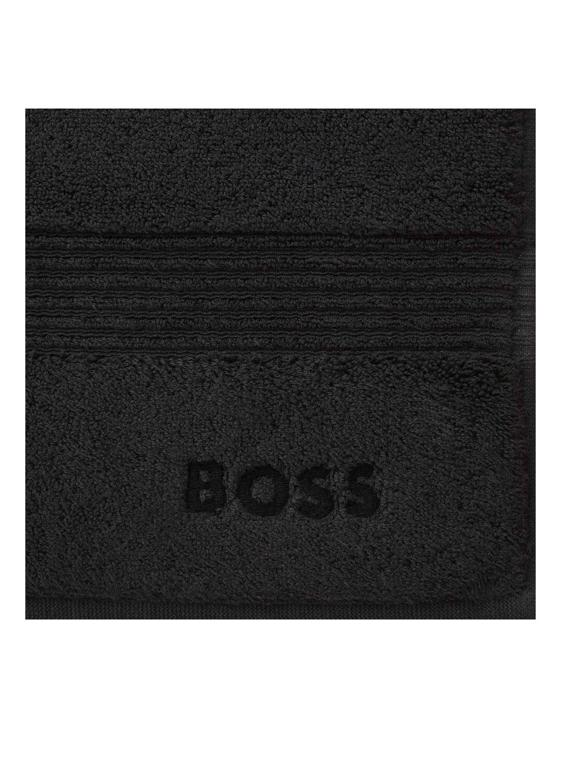 BOSS LOFT badhanddoek - 700 gr/m2 - 50 x 100 cm - achterkant zwart