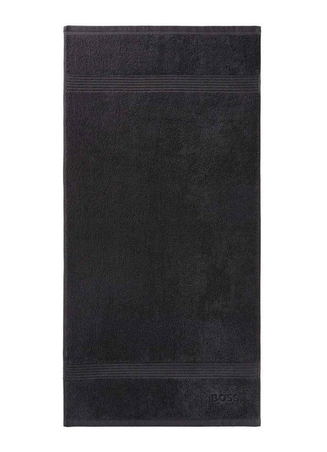 BOSS LOFT badhanddoek - 700 gr/m2 - 50 x 100 cm - voorkant 2 zwart