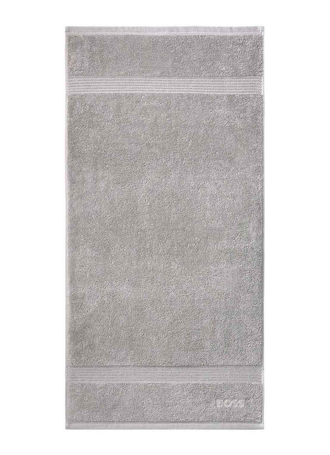 BOSS LOFT badhanddoek - 700 gr/m2 - 50 x 100 cm - voorkant 2 zilver