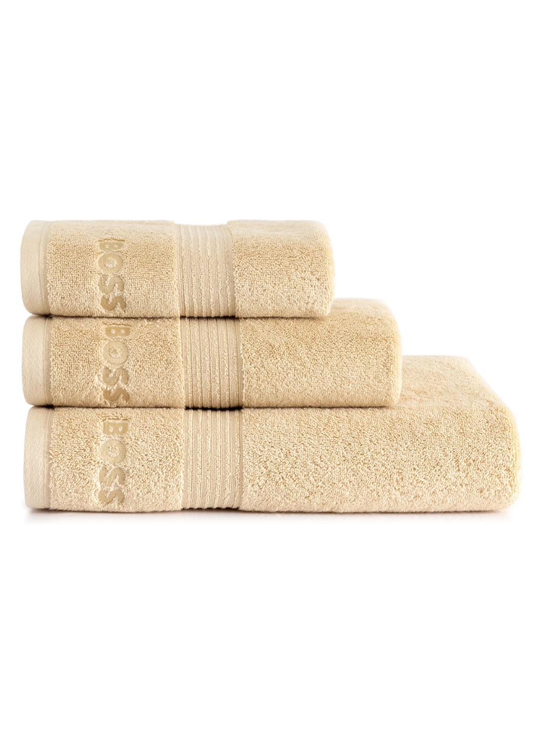 BOSS LOFT badhanddoek - 700 gr/m2 - 50 x 100 cm - achterkant 4 creme