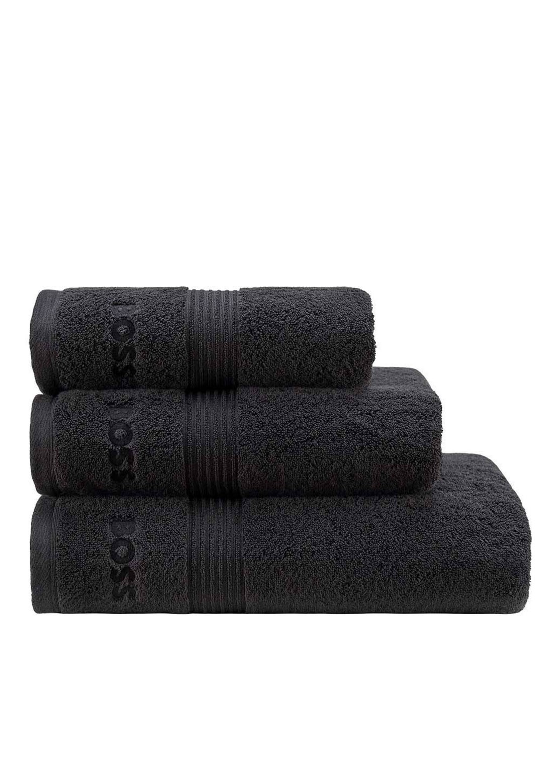 BOSS LOFT badlaken  - 700 gr/m2 - 70 x 140 cm - detail 4 zwart