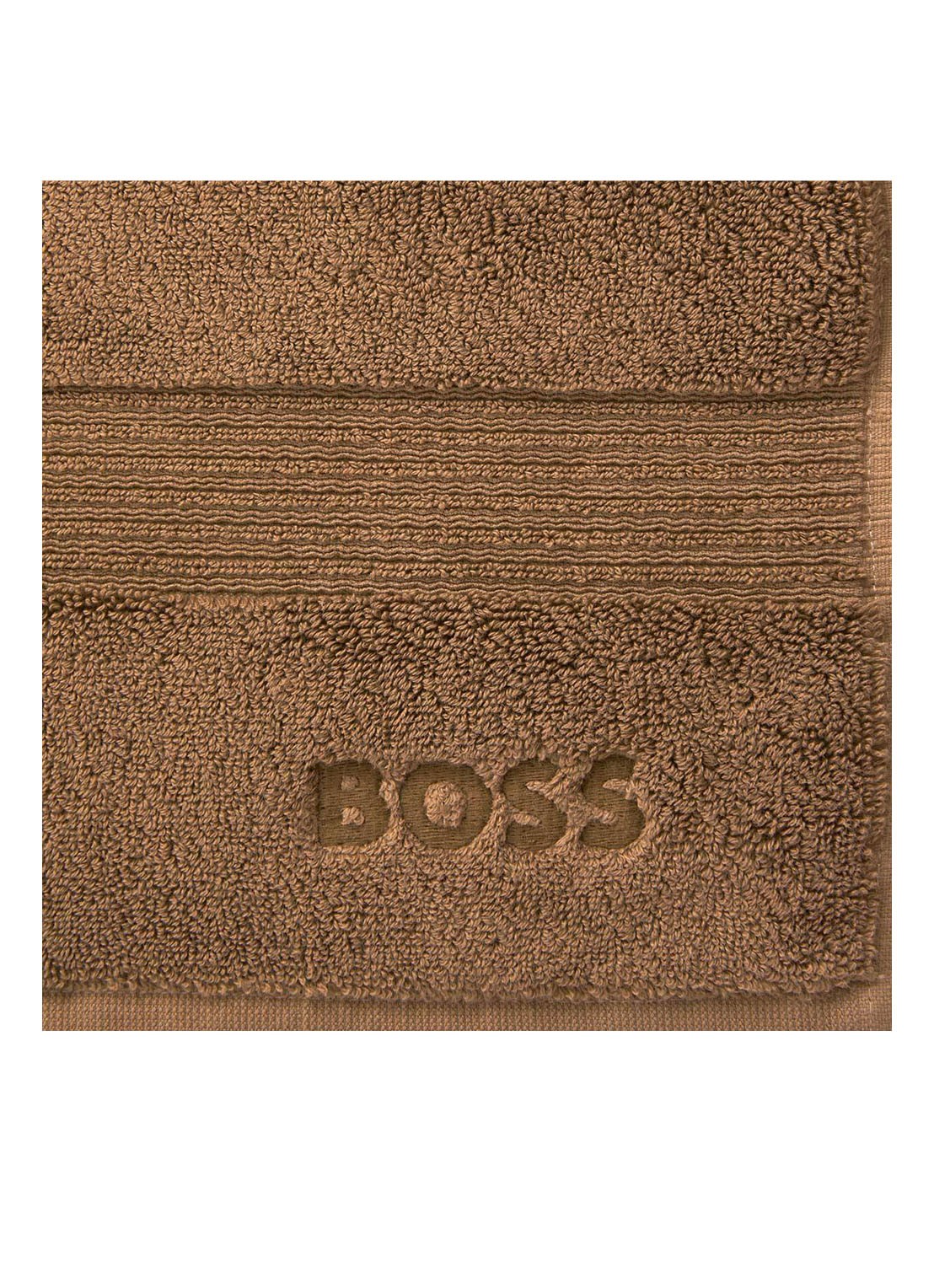 BOSS LOFT badmat van katoen - 1000 gr/m2 - 60 x 90 cm - voorkant 2 camel