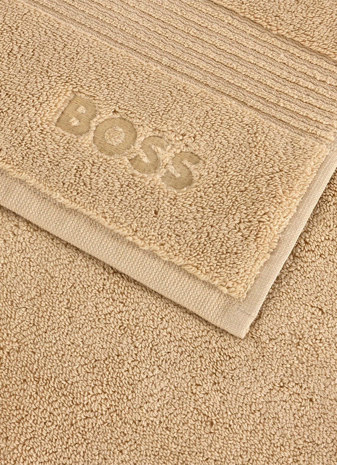BOSS LOFT badmat van katoen - 1000 gr/m2 - 60 x 90 cm - voorkant 2 creme
