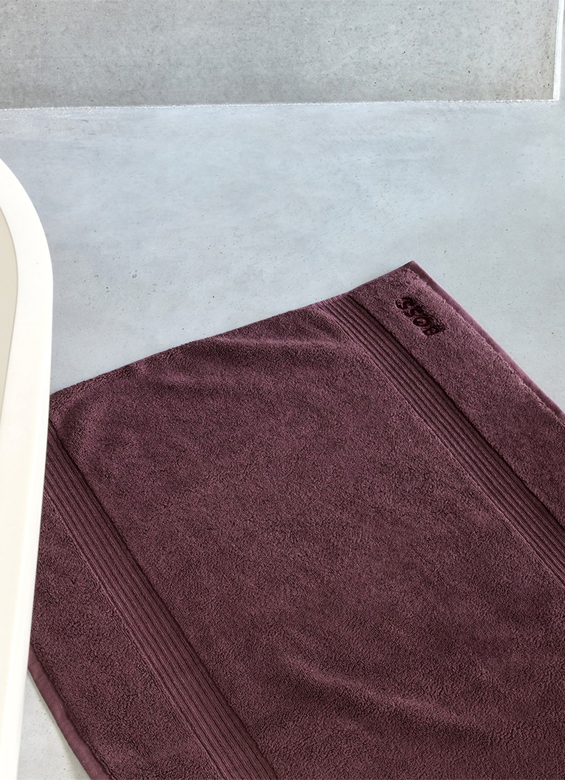 BOSS LOFT badmat van katoen - 1000 gr/m2 - 60 x 90 cm - achterkant donkerbruin