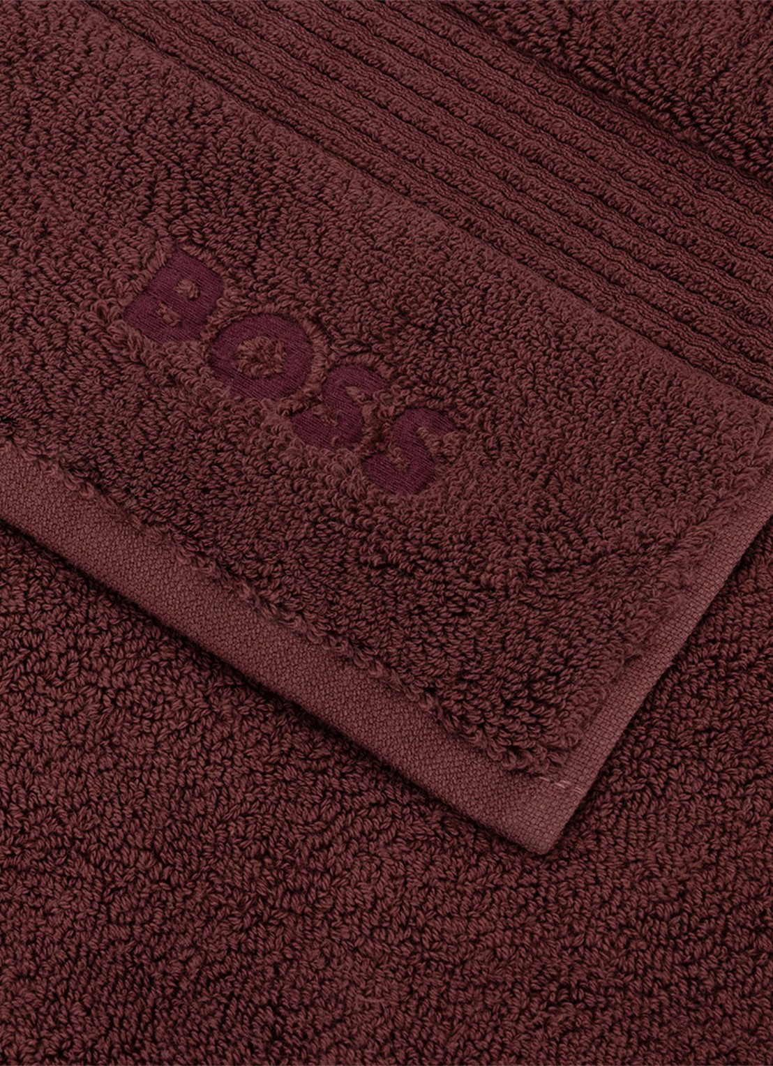 BOSS LOFT badmat van katoen - 1000 gr/m2 - 60 x 90 cm - voorkant 3 donkerbruin