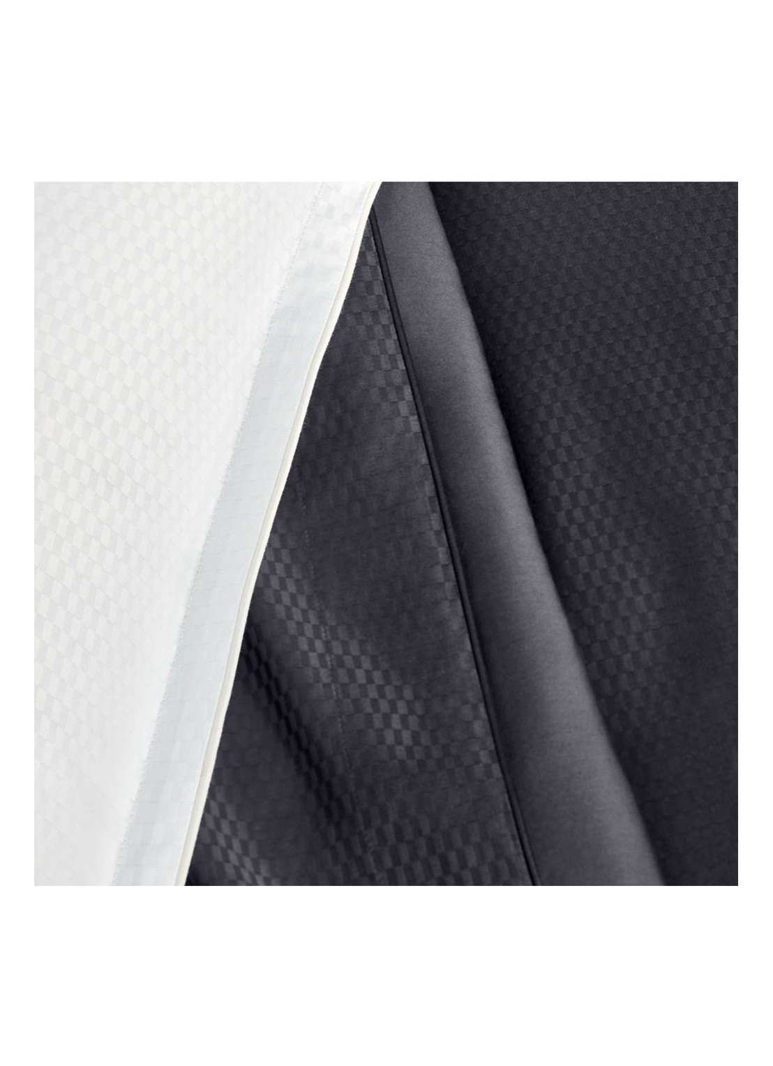 BOSS Loft dekbedovertrek van katoensatijn 300TC - exclusief kussensloop - detail 2 antraciet