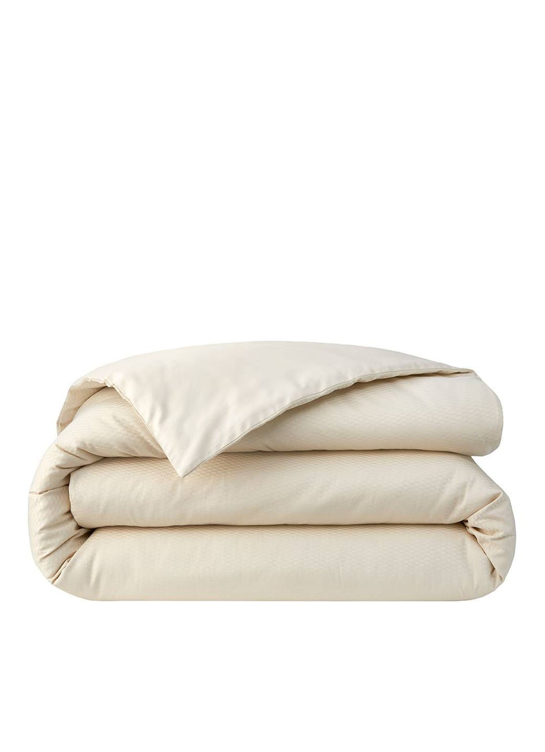 BOSS Loft dekbedovertrek van katoensatijn 300TC - exclusief kussensloop - voorkant beige