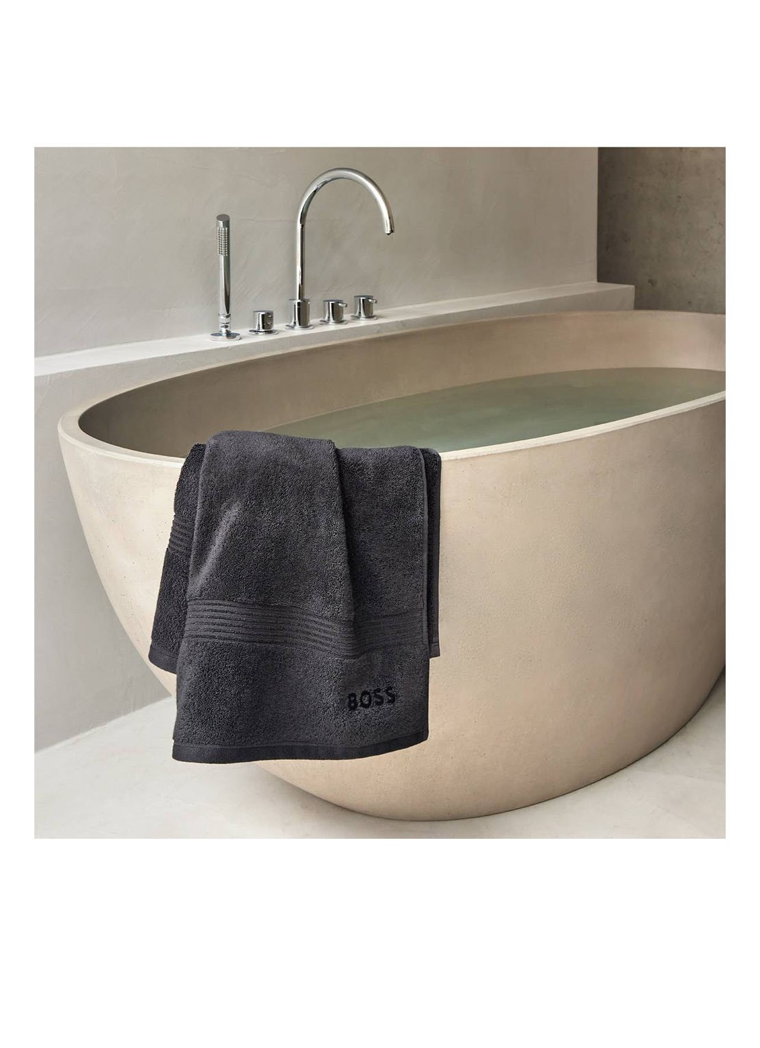 BOSS LOFT gastendoek - 700 gr/m2 - 30 x 30 cm - detail 4 zwart