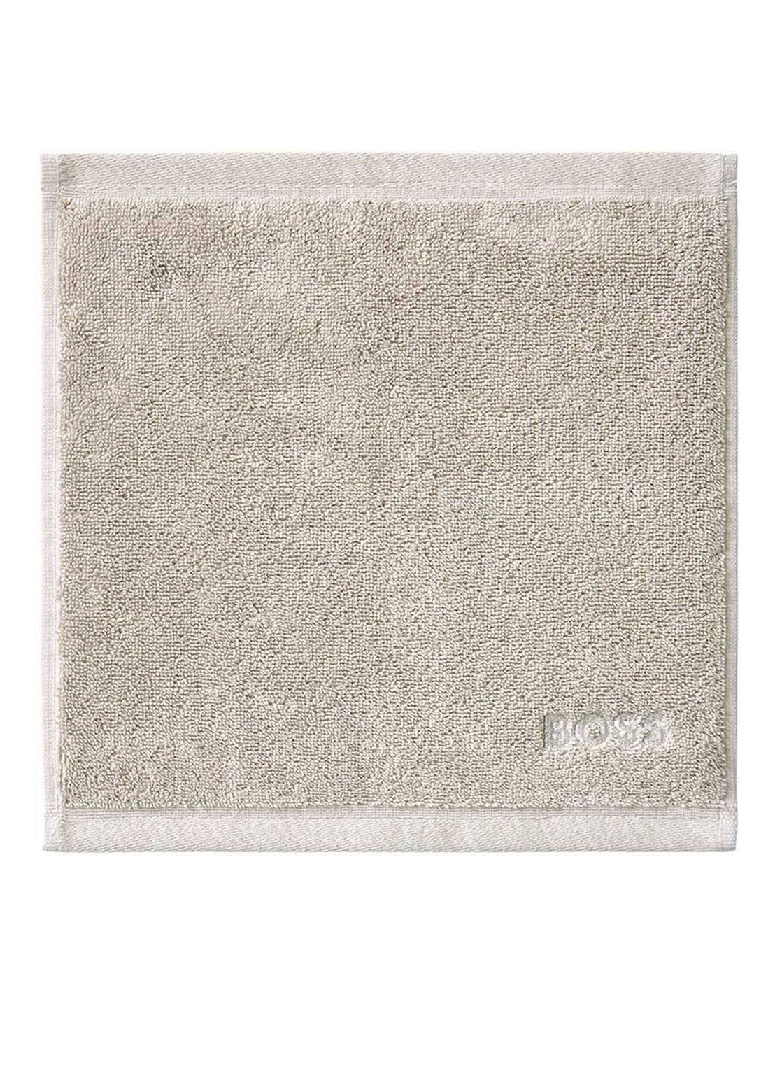 BOSS LOFT gastendoek - 700 gr/m2 - 30 x 30 cm - voorkant grijsmele