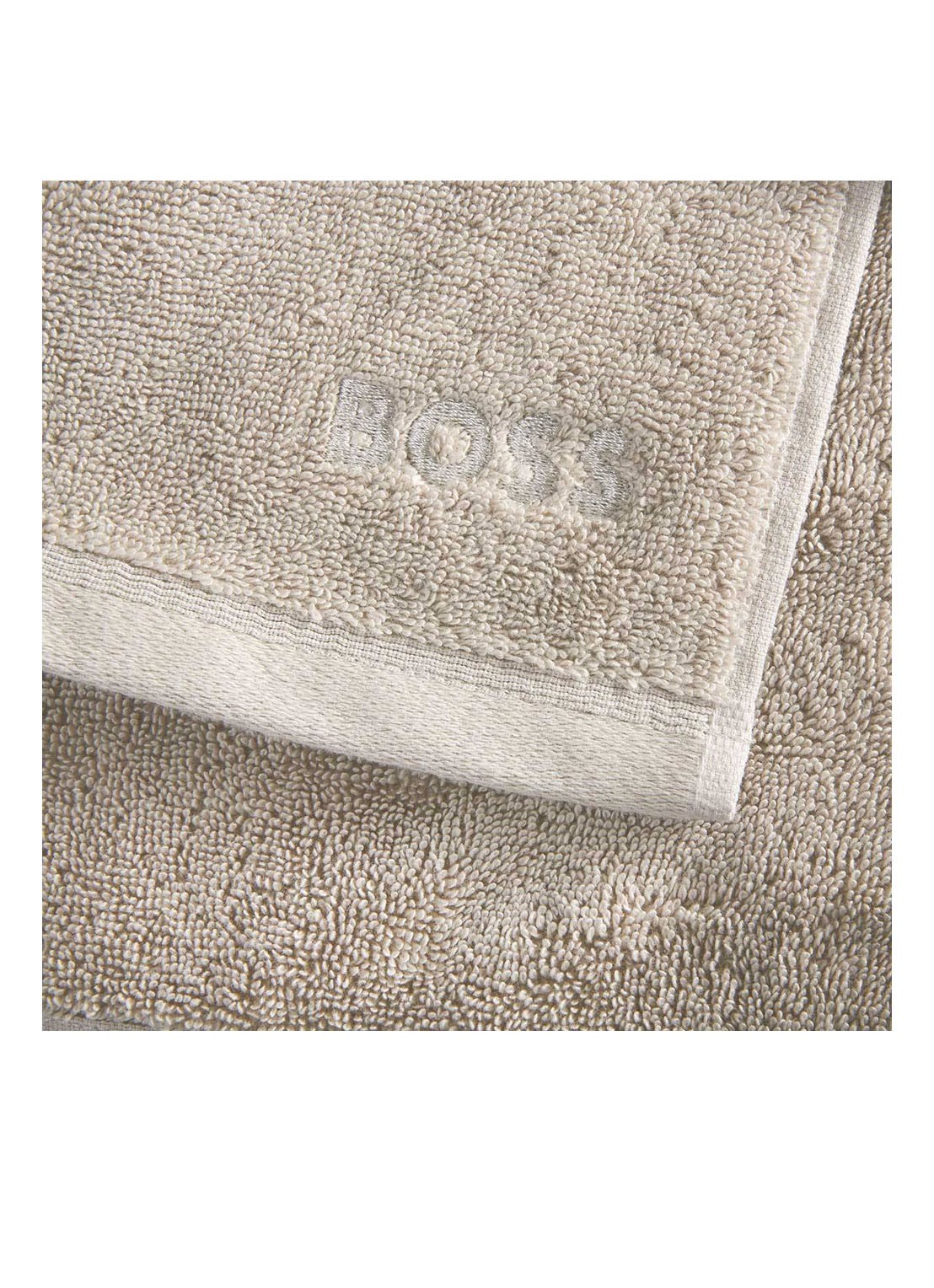 BOSS LOFT gastendoek - 700 gr/m2 - 30 x 30 cm - voorkant 2 grijsmele