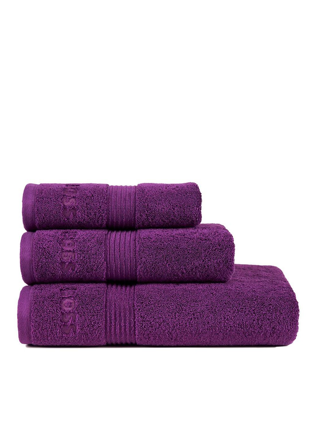 BOSS LOFT gastendoek - 700 gr/m2 - 30 x 30 cm - detail 4 paars