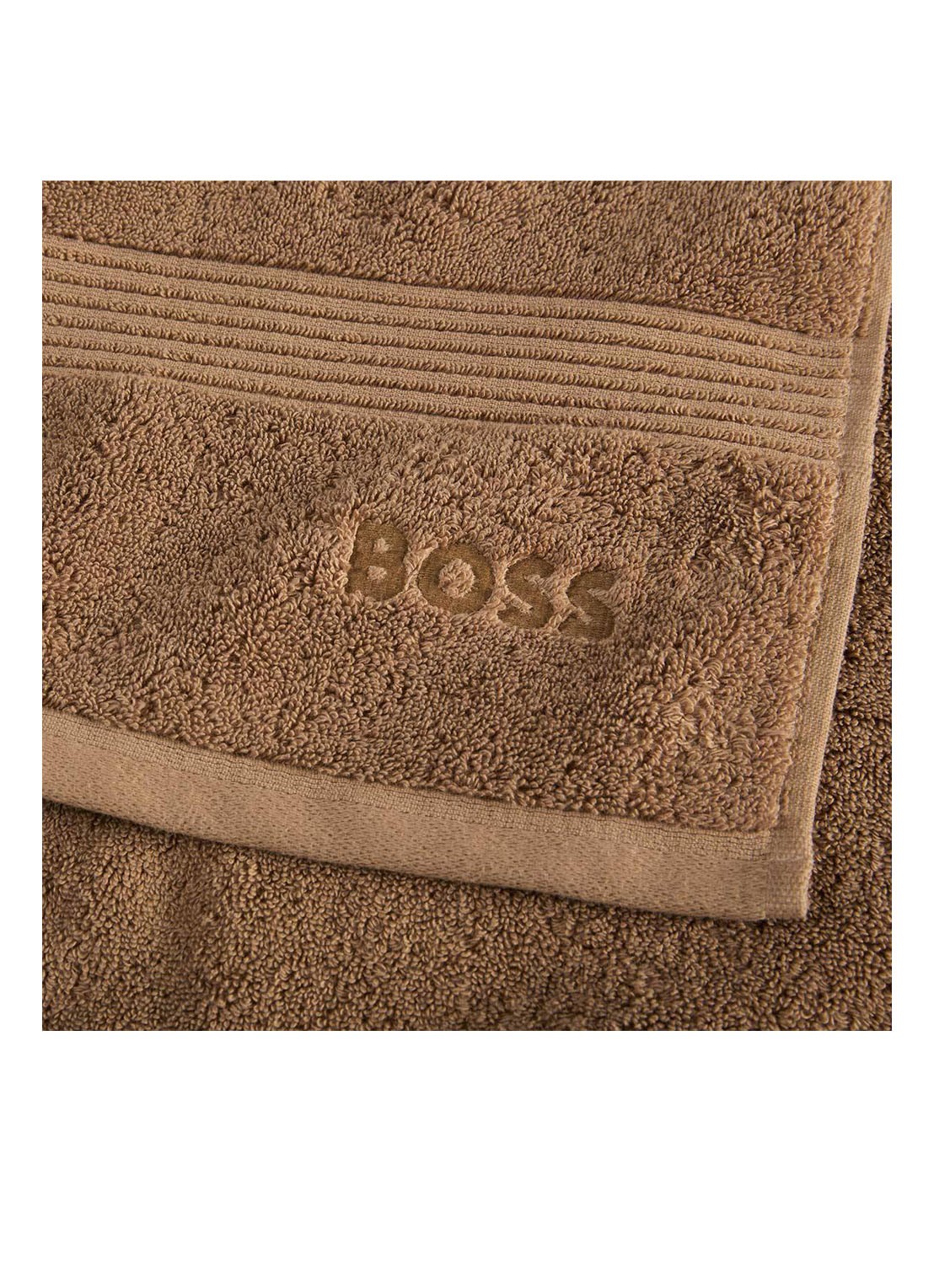 BOSS LOFT gastendoek - 700 gr/m2 - 40 x 60 cm - voorkant 3 camel
