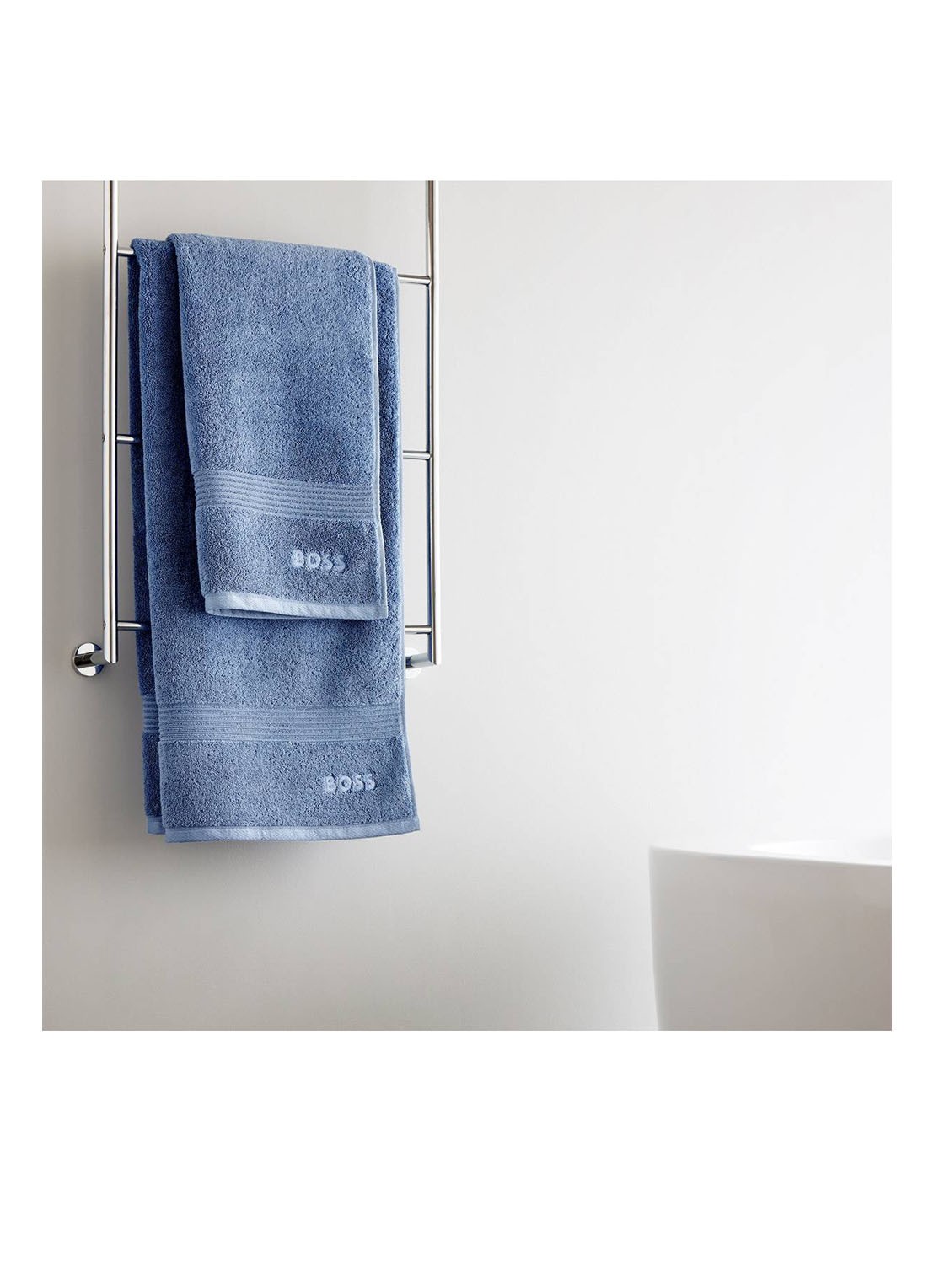 BOSS LOFT gastendoek - 700 gr/m2 - 40 x 60 cm - detail 7 lichtblauw