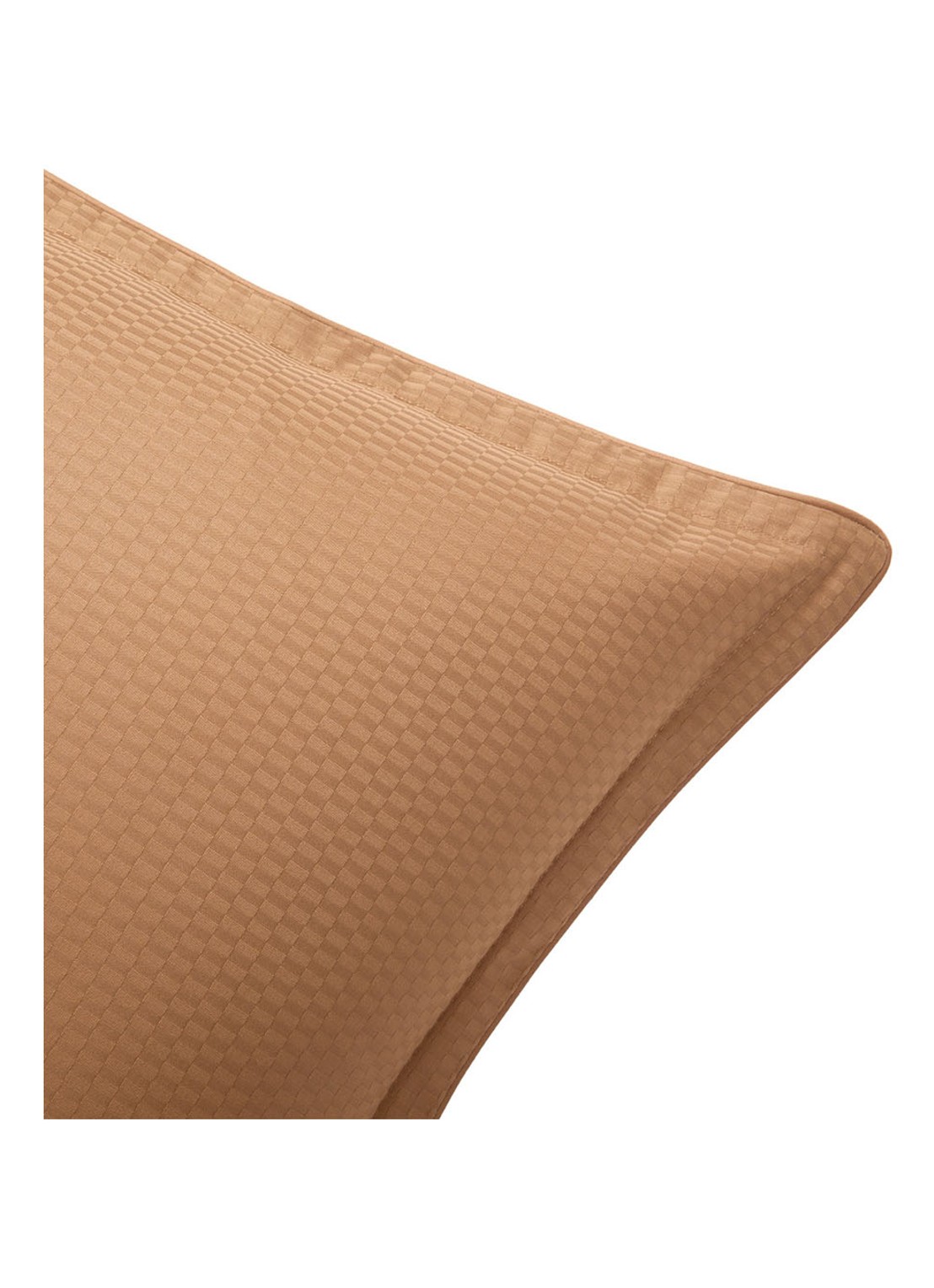 BOSS Loft kussensloop van Egyptisch katoensatijn 300TC - detail 3 camel