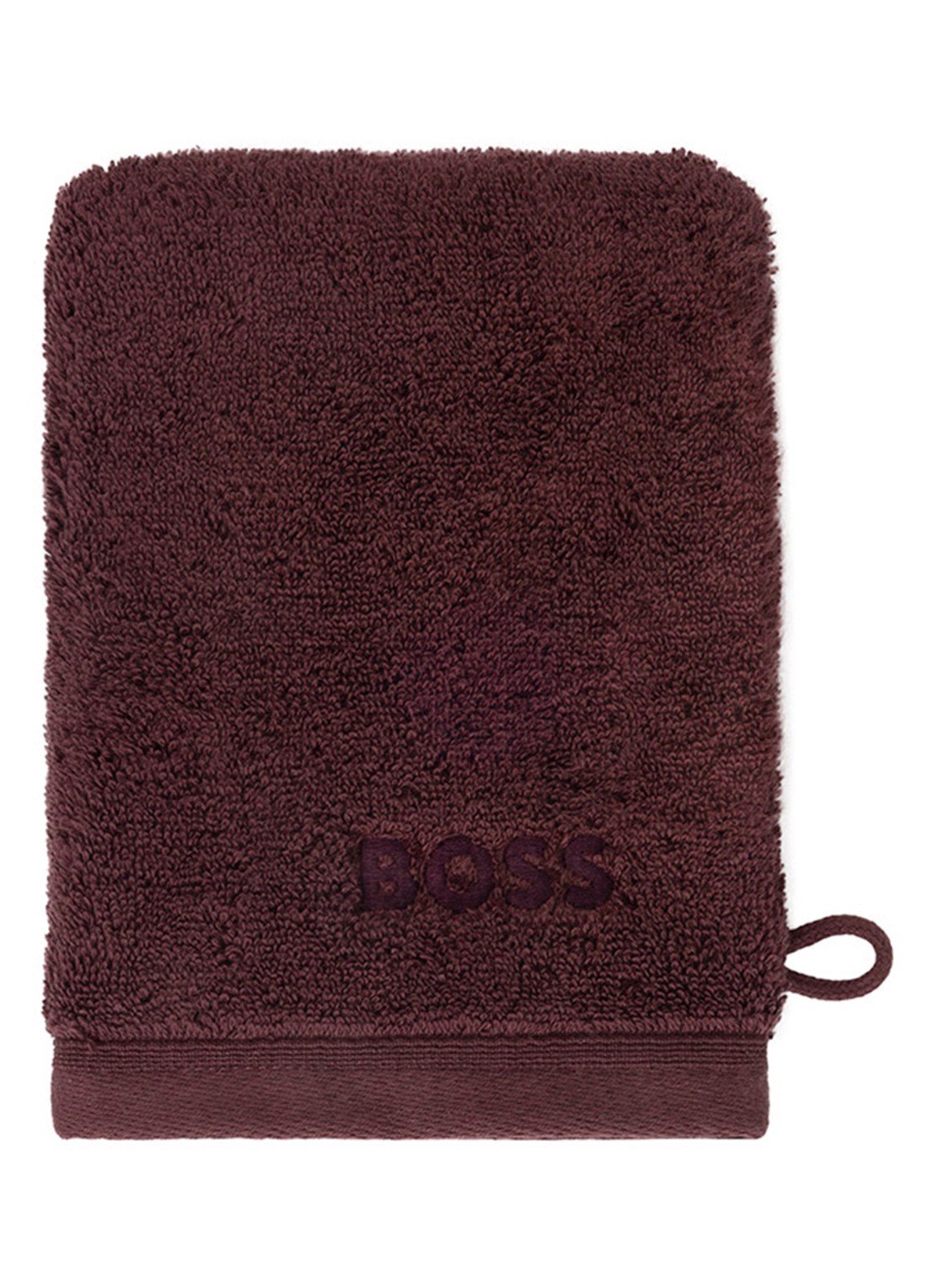 BOSS LOFT washand - 700 gr/m2 - 15 x 21 cm - voorkant donkerbruin