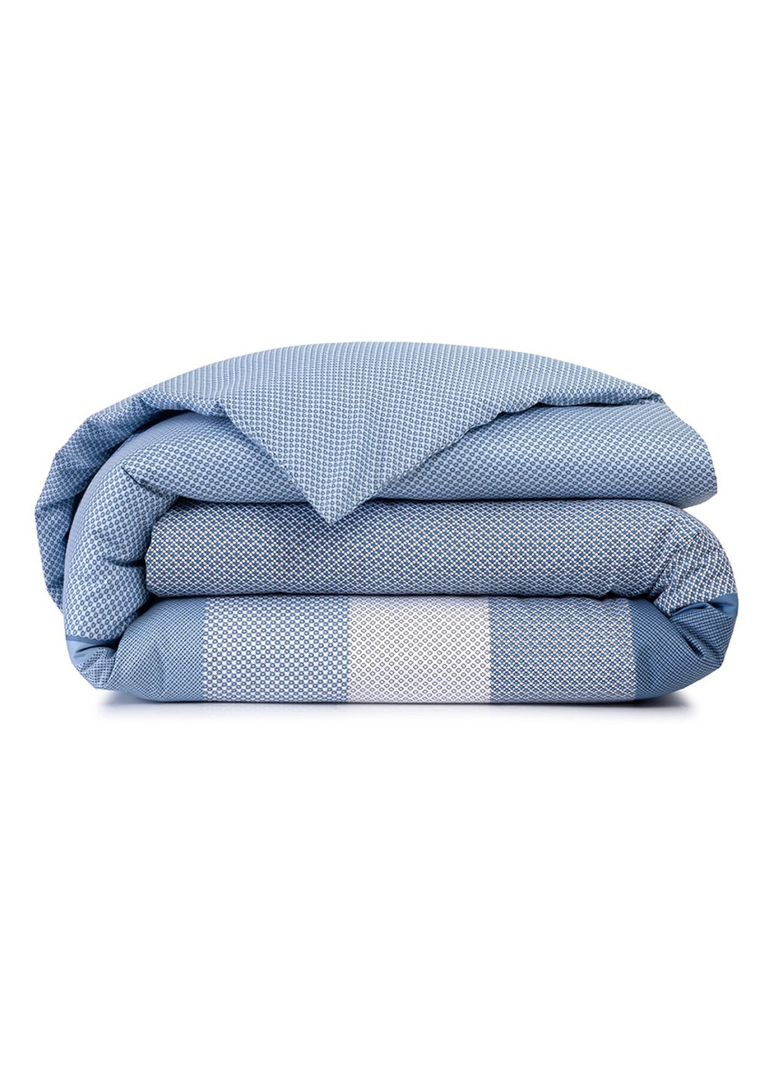 BOSS Logan dekbedovertrek van katoensatijn 200TC - exclusief kussenslopen - voorkant 3 blauw