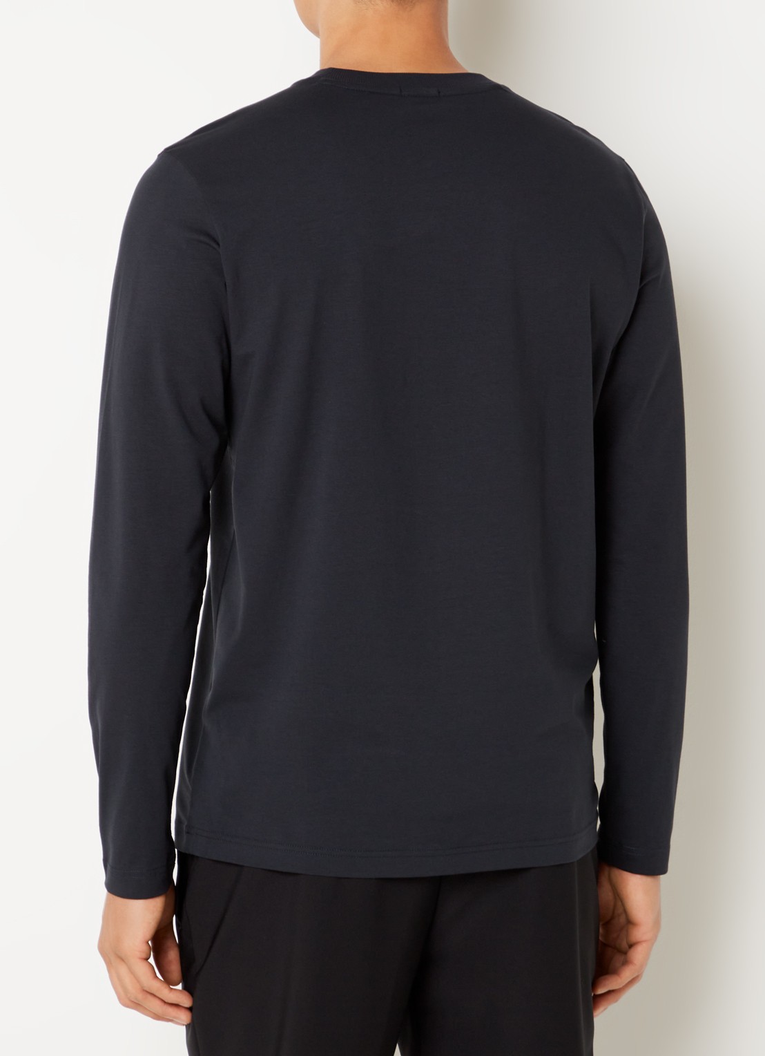 BOSS Longsleeve met logo - achterkant 2 donkerblauw