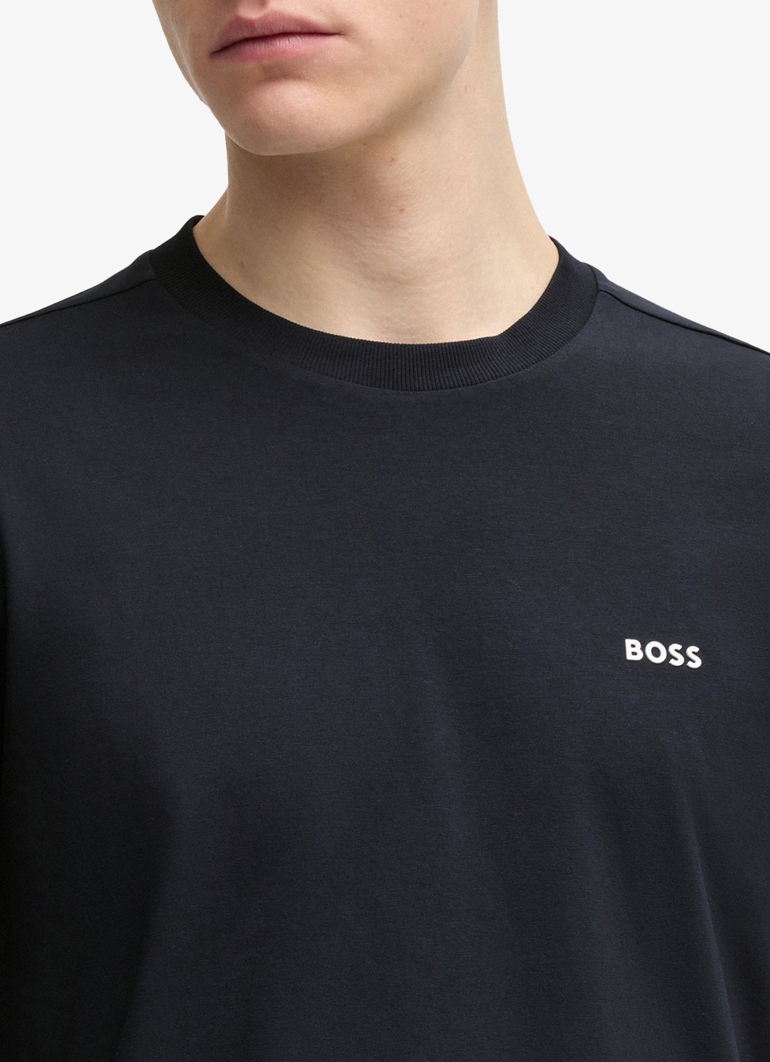 BOSS Longsleeve met logo - detail 5 royalblauw