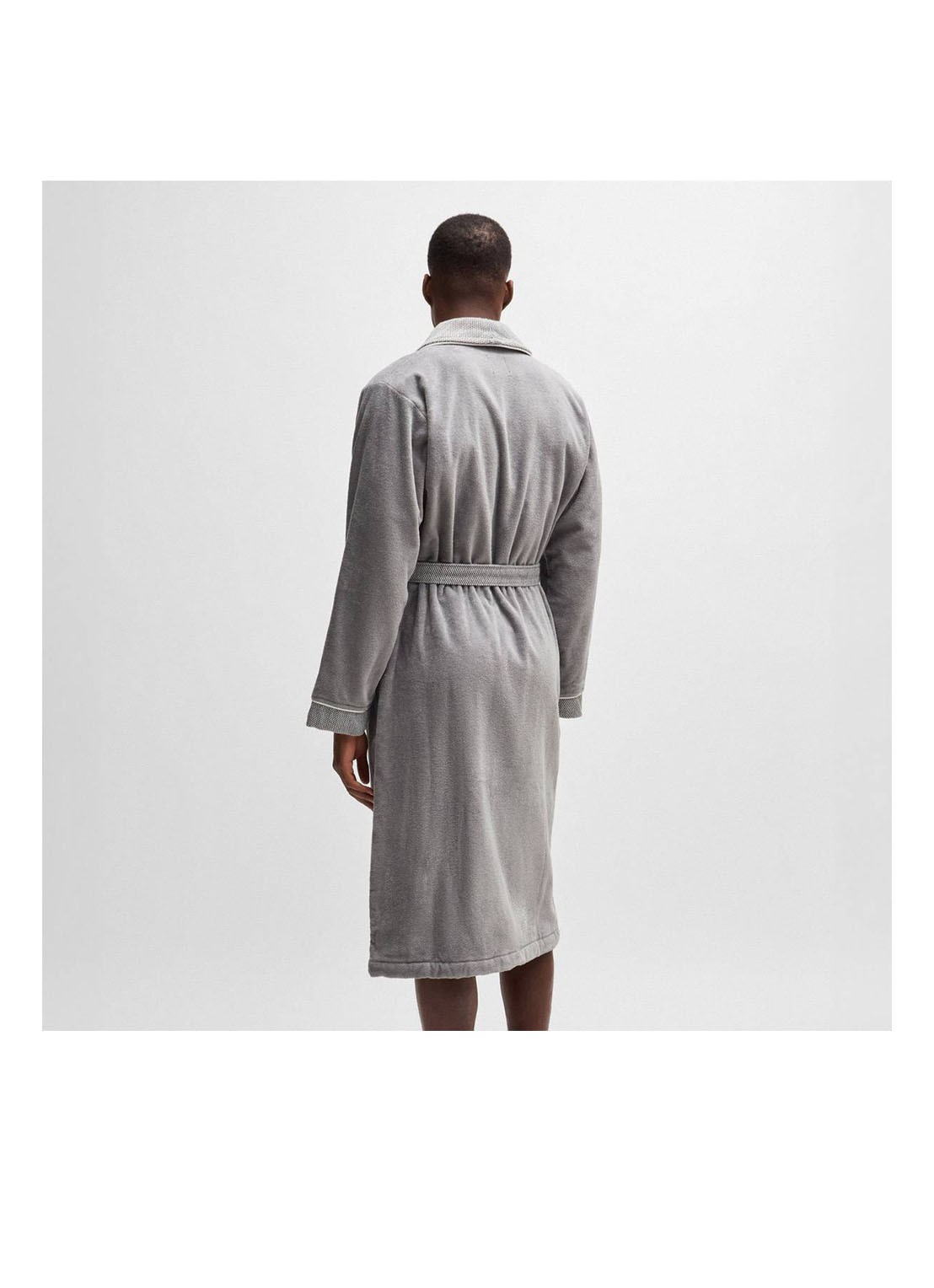 BOSS LORD     CamelH      Bath robe - detail 6 grijs