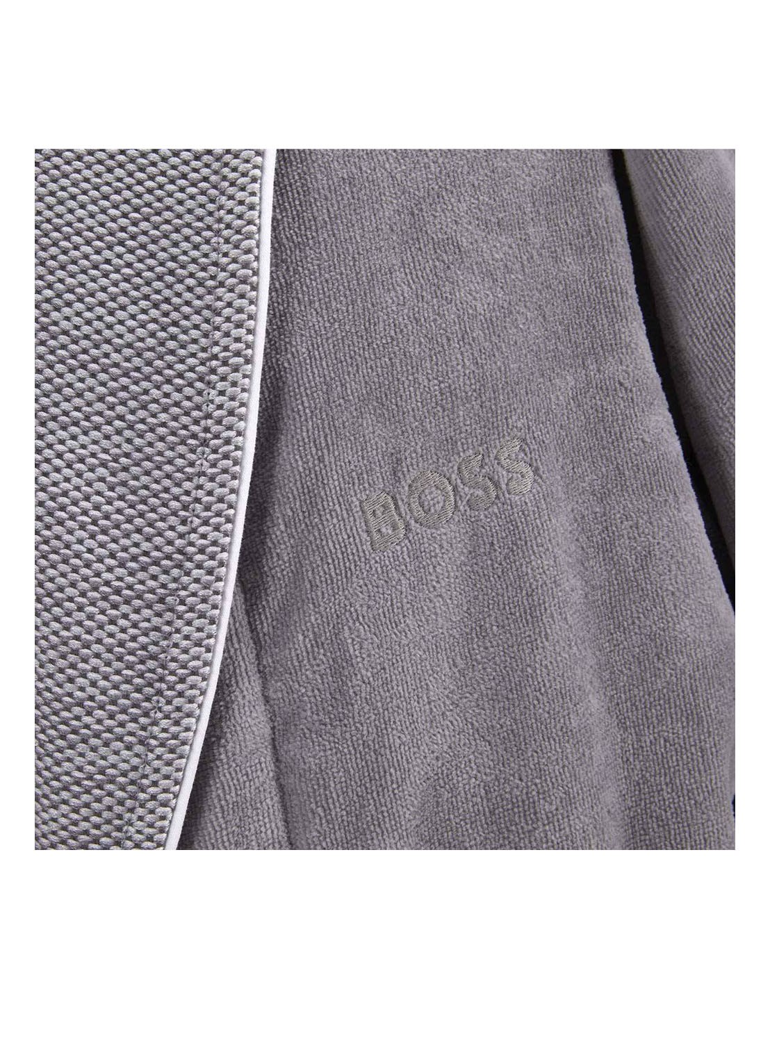 BOSS LORD     CamelH      Bath robe - voorkant 2 grijs