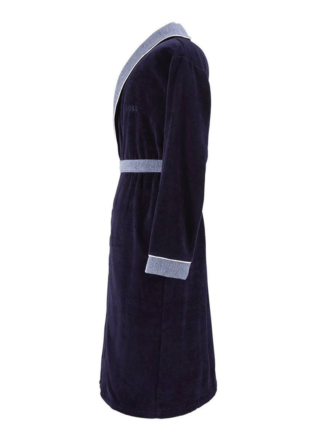 BOSS LORD     CamelH      Bath robe - detail 3 donkerblauw