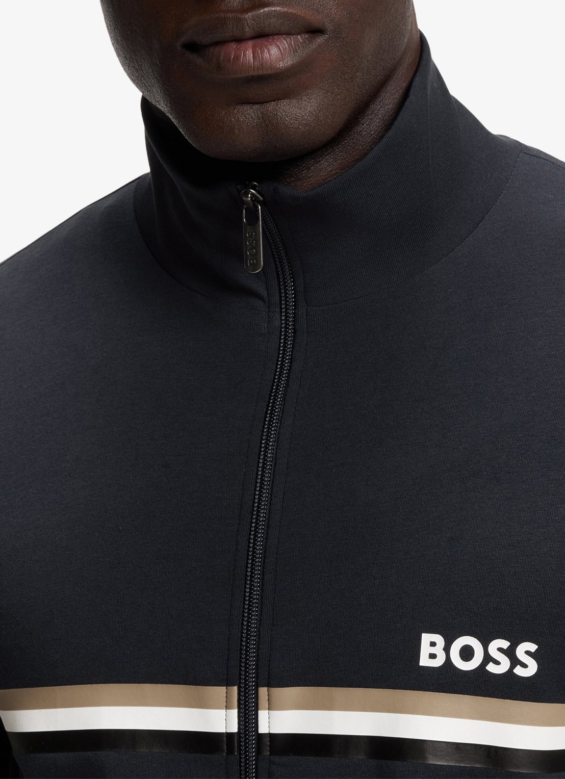 BOSS Loungeset met logo en steekzakken - detail 2 donkerblauw