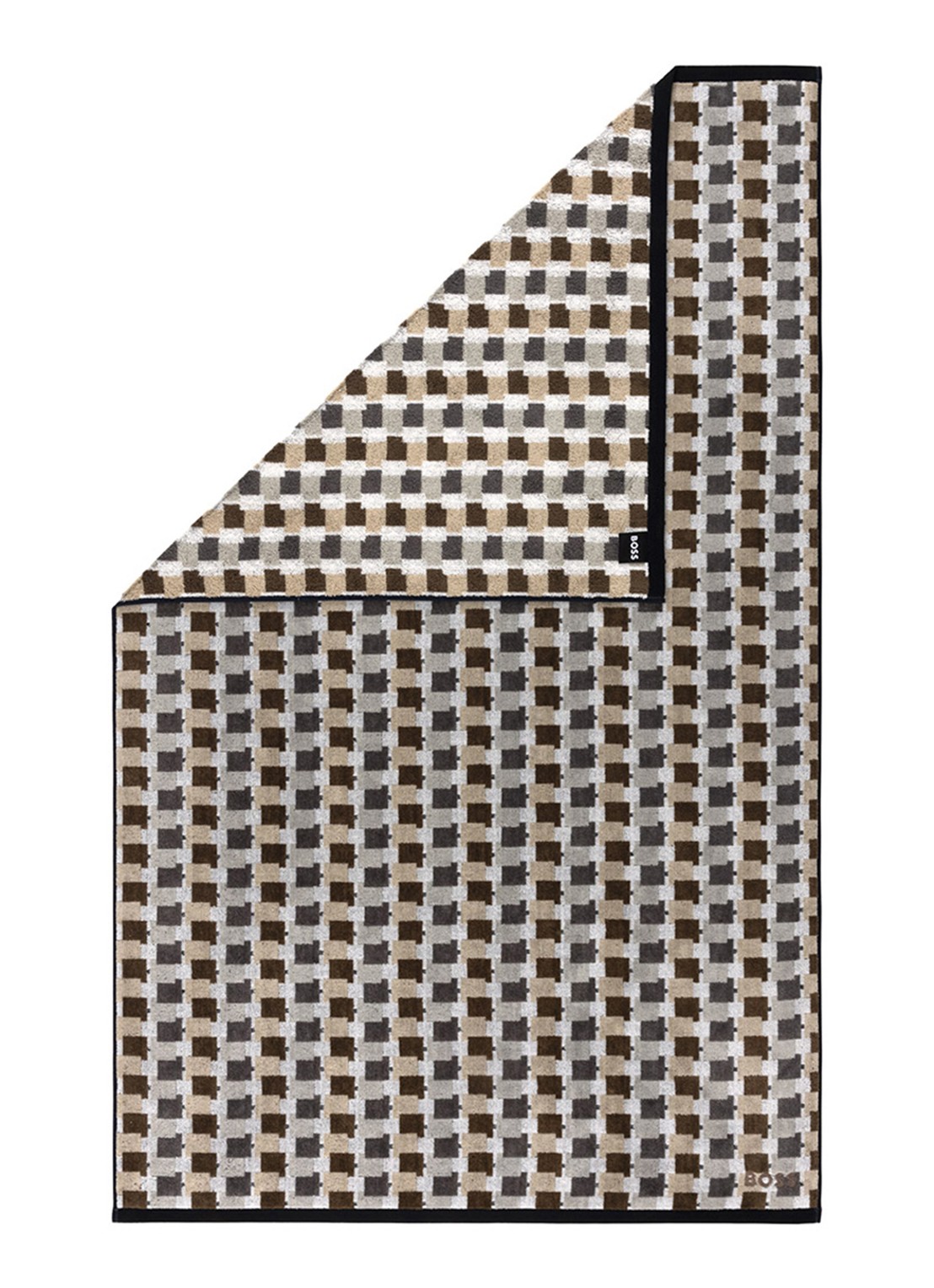 BOSS Lucio badlaken - 90 x 150 cm - achterkant 6 beige