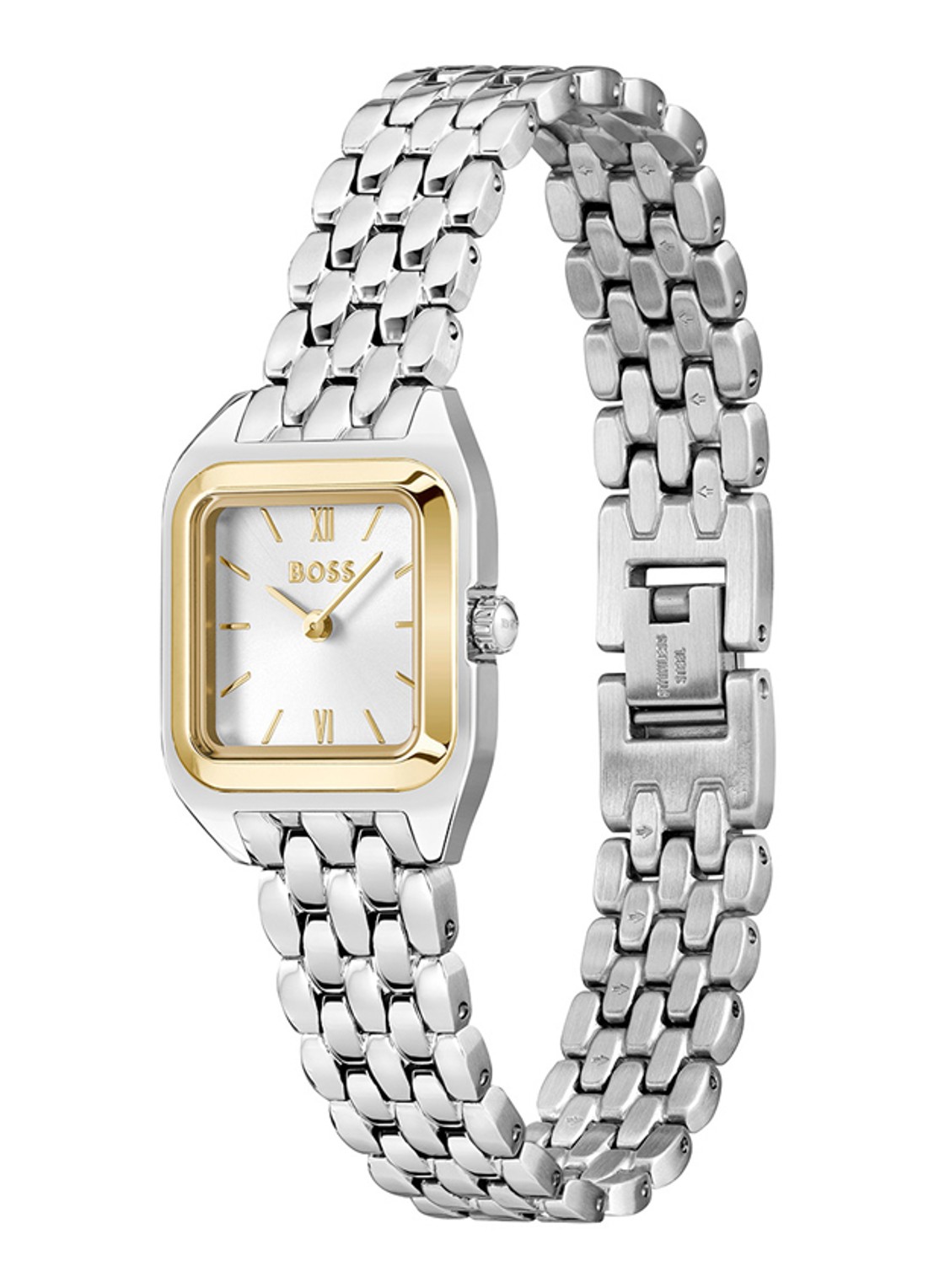 BOSS Mae Petite horloge HB1502821  - detail zilver